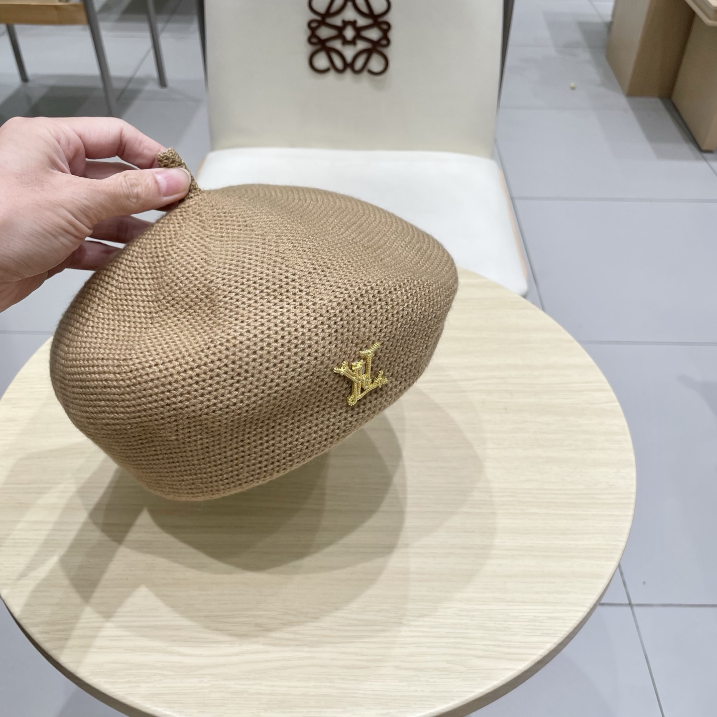 Lv路易威登纯色简约贝雷帽子女春夏季韩版显脸小透气南瓜帽百搭休闲画家帽