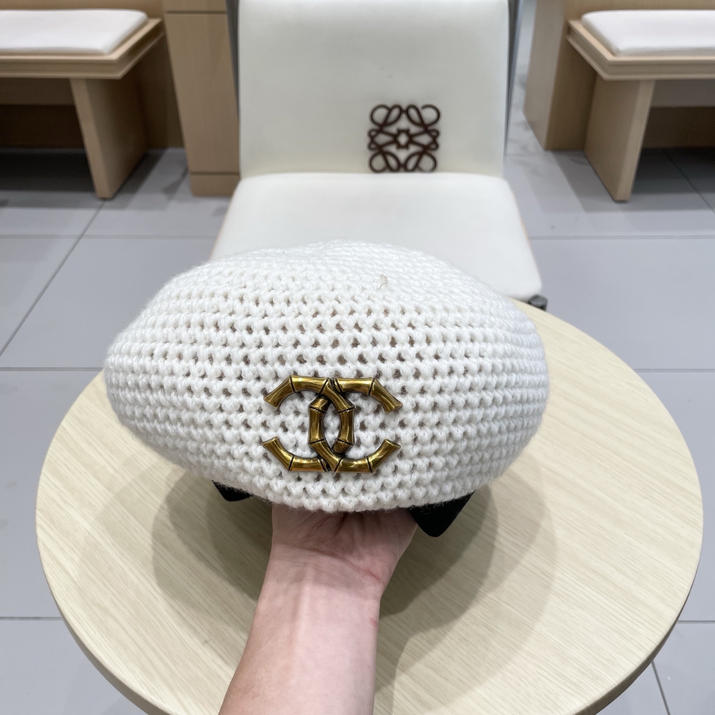  chanel香奈儿贝雷帽子女2025新款秋冬季高级感文艺复古画家帽显脸小针织蓓蕾帽