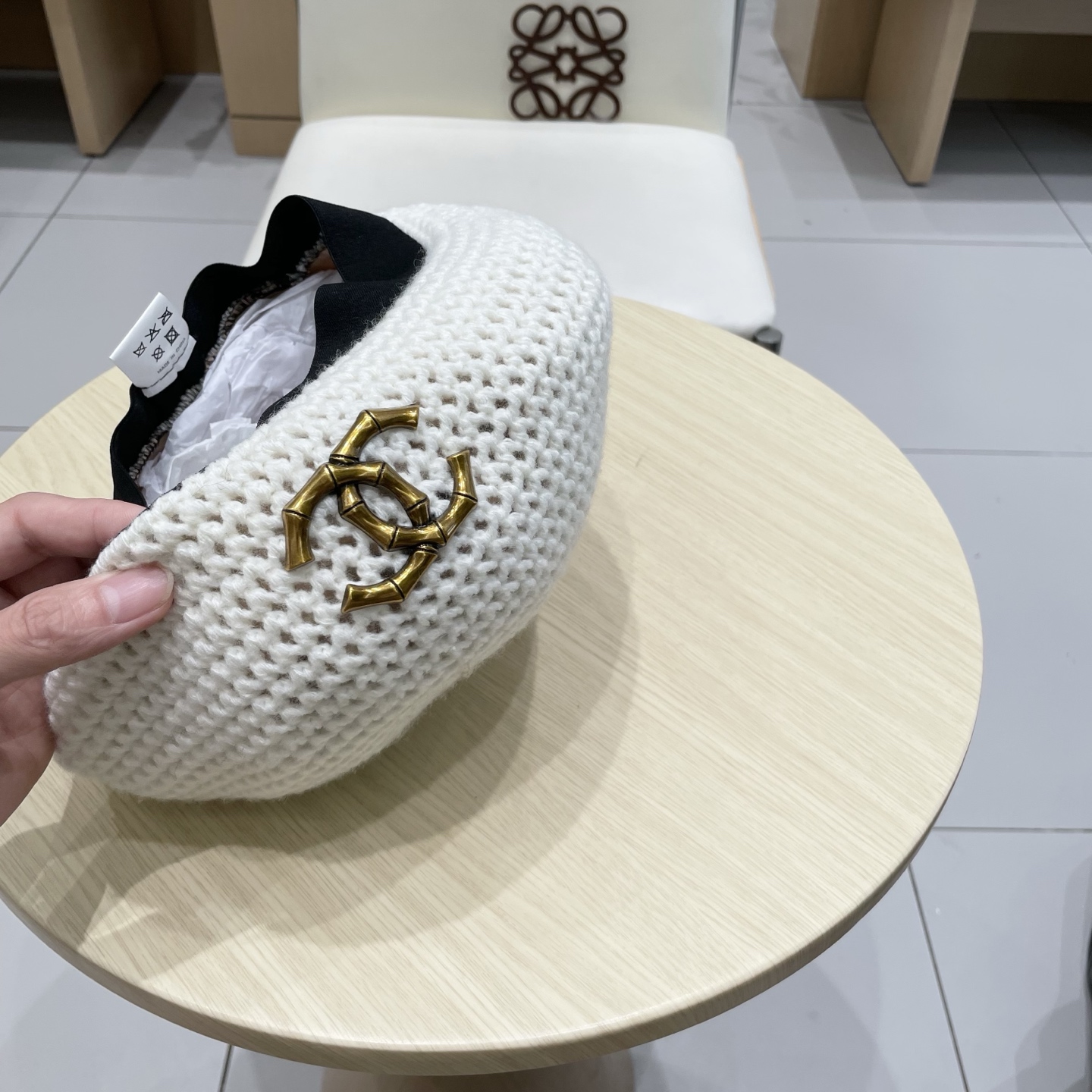  chanel香奈儿贝雷帽子女2025新款秋冬季高级感文艺复古画家帽显脸小针织蓓蕾帽