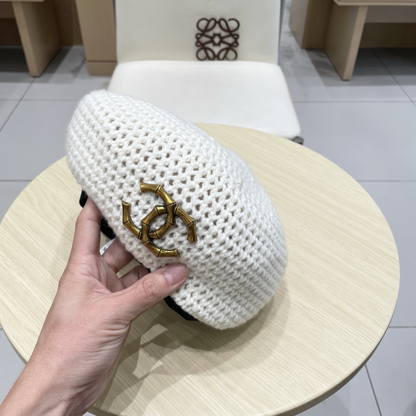  chanel香奈儿贝雷帽子女2025新款秋冬季高级感文艺复古画家帽显脸小针织蓓蕾帽