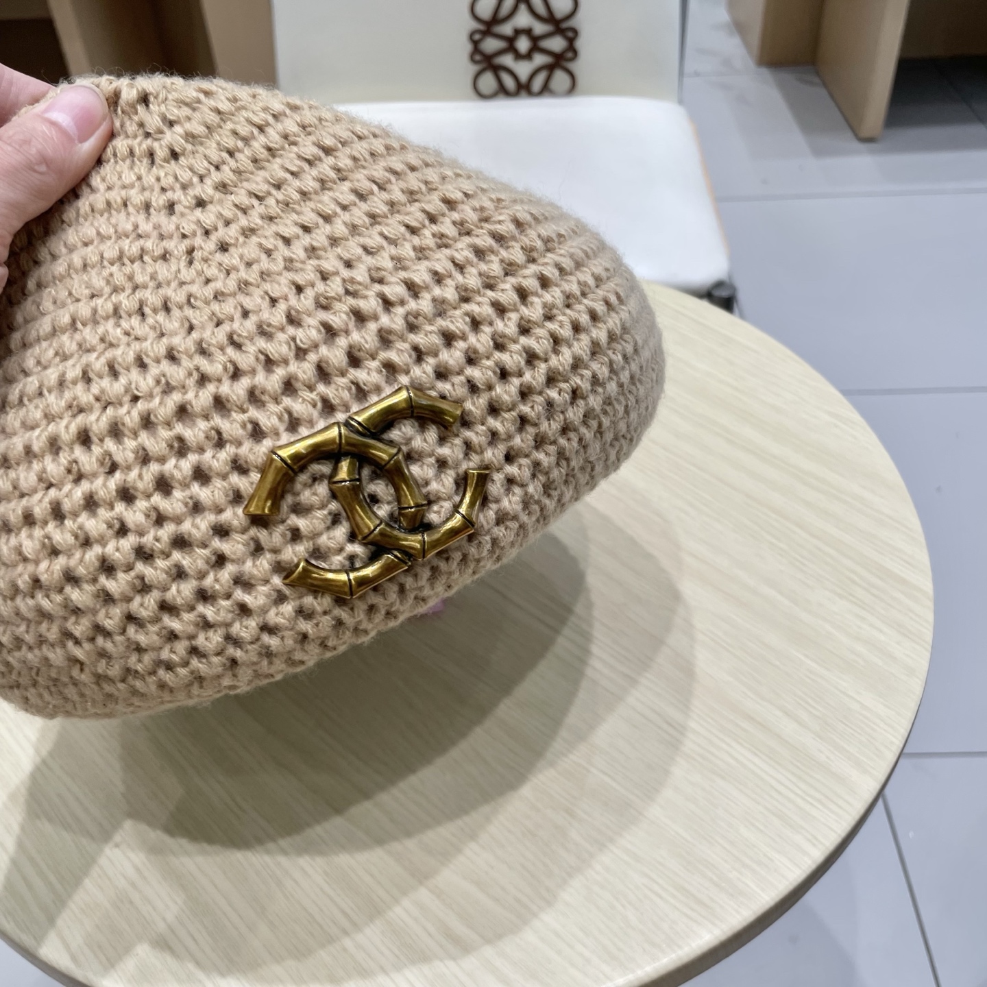  chanel香奈儿贝雷帽子女2025新款秋冬季高级感文艺复古画家帽显脸小针织蓓蕾帽