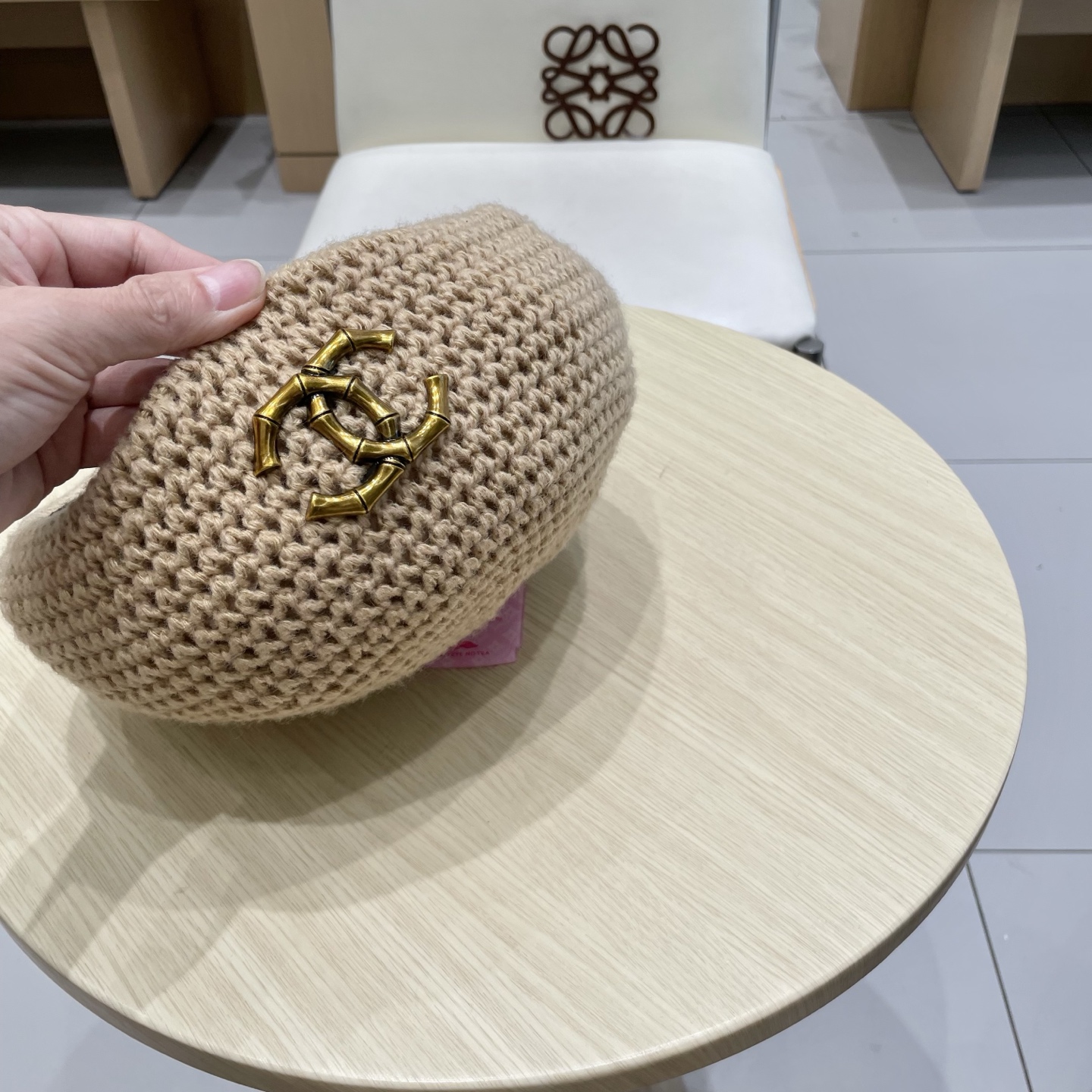  chanel香奈儿贝雷帽子女2025新款秋冬季高级感文艺复古画家帽显脸小针织蓓蕾帽