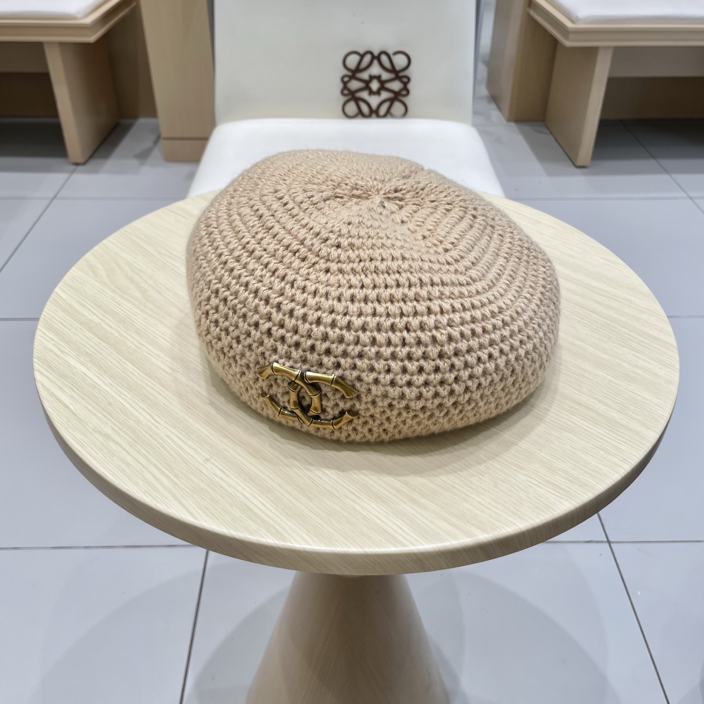  chanel香奈儿贝雷帽子女2025新款秋冬季高级感文艺复古画家帽显脸小针织蓓蕾帽