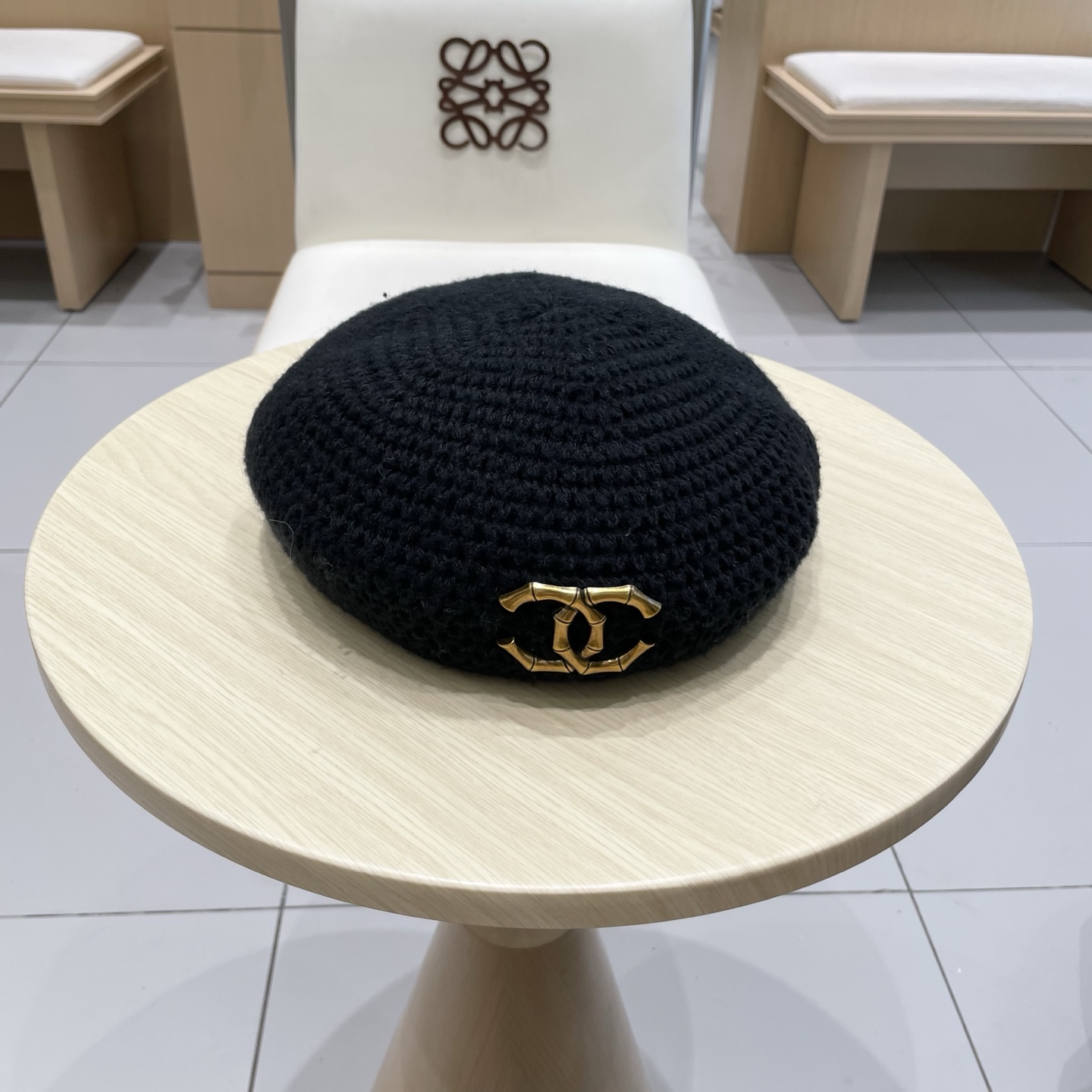  chanel香奈儿贝雷帽子女2025新款秋冬季高级感文艺复古画家帽显脸小针织蓓蕾帽