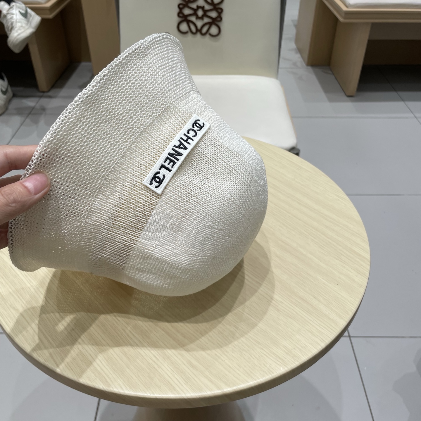  chane香奈儿l渔夫帽女春夏2025新款户外透气编织亚麻帽遮阳百搭日系防晒太阳帽