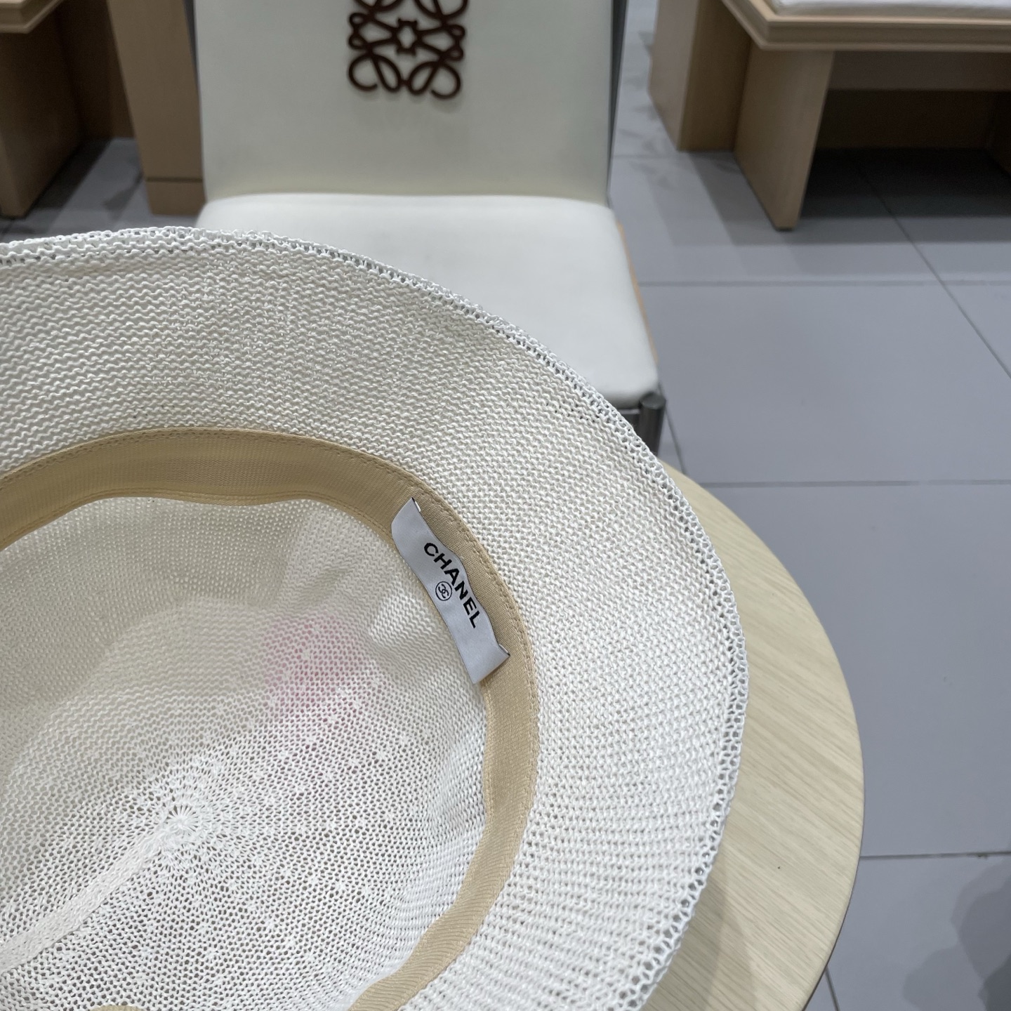  chane香奈儿l渔夫帽女春夏2025新款户外透气编织亚麻帽遮阳百搭日系防晒太阳帽