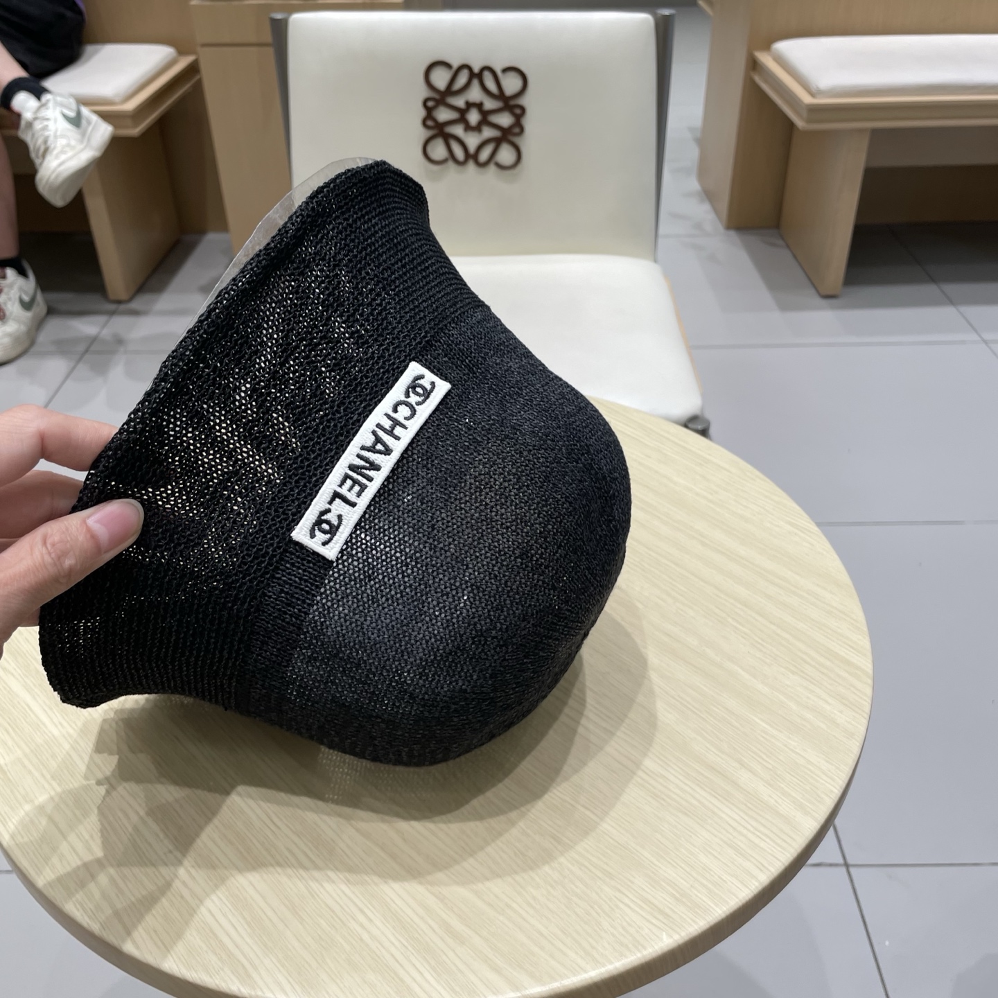  chane香奈儿l渔夫帽女春夏2025新款户外透气编织亚麻帽遮阳百搭日系防晒太阳帽