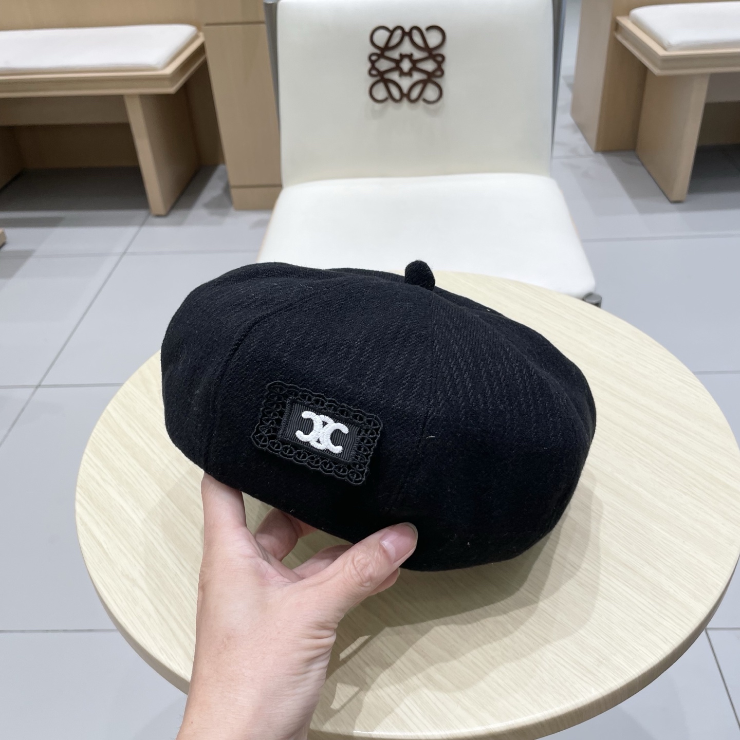  塞琳celine贝雷帽女韩版日系秋冬款百搭毛呢八角蓓蕾帽英伦复古小众画家帽子