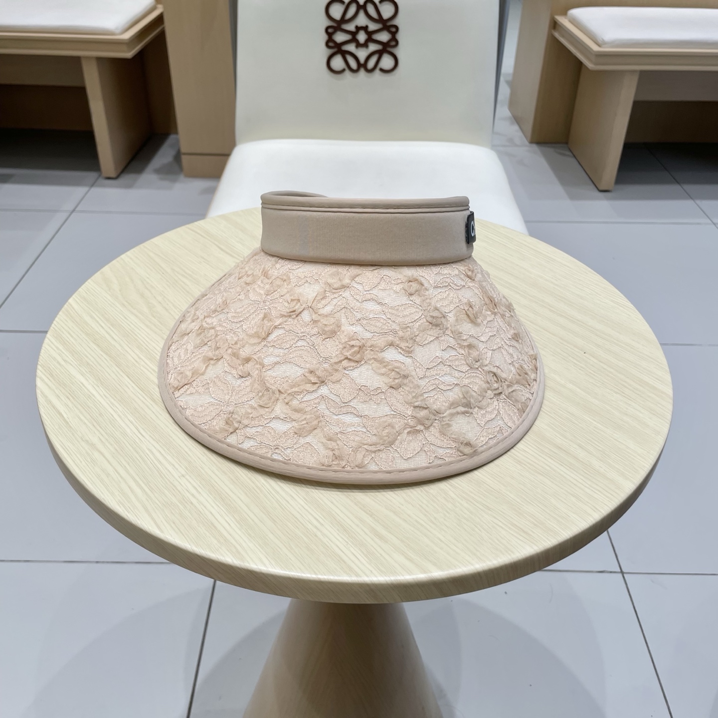  chanel香奈儿新款日系蕾丝花朵空顶帽女春夏季出游遮阳防晒帽大檐显脸小太阳帽