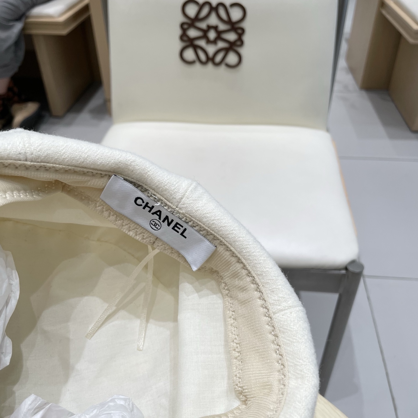 Chanel香奈儿贝雷帽，南瓜帽，高级定制，头围57cm