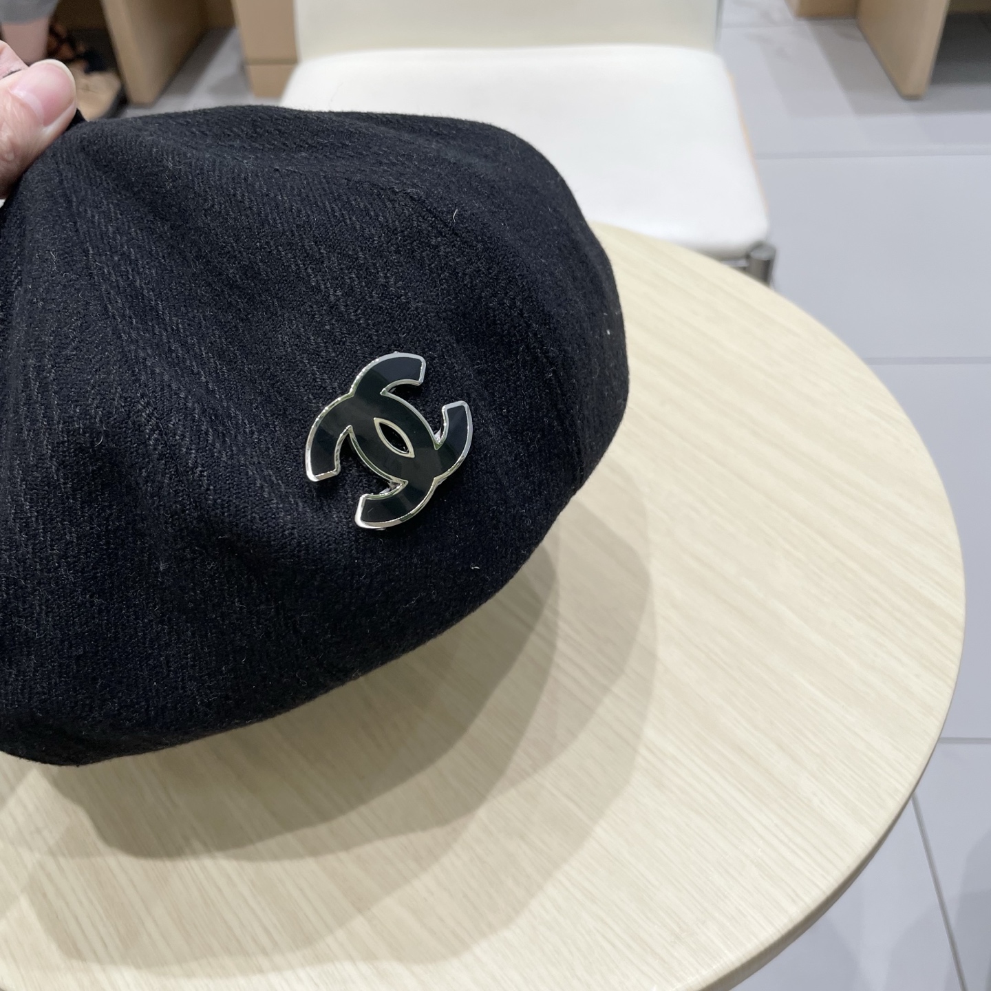 Chanel香奈儿贝雷帽，南瓜帽，高级定制，头围57cm