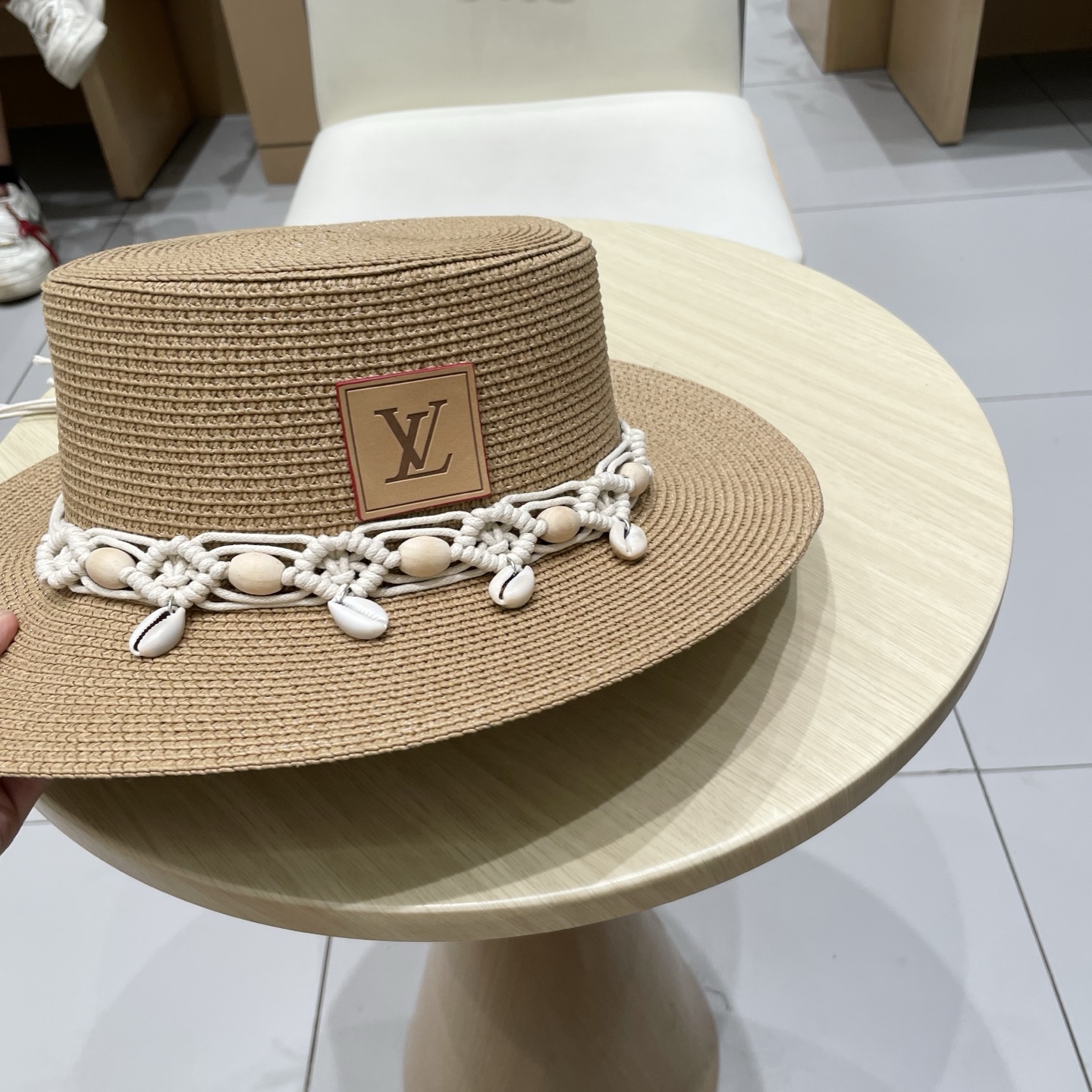 【LV路易威登】2026新款小香度假风平顶草帽，旅行必备，超好搭配，赶紧入手！