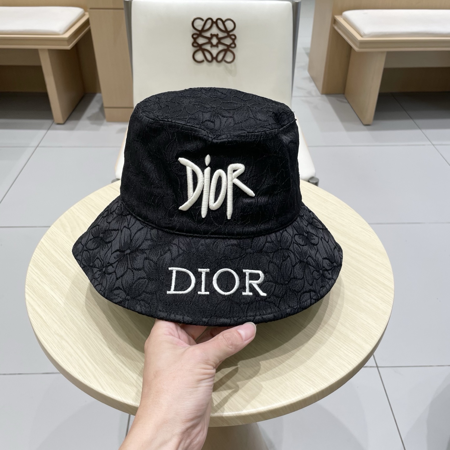 【DIOR迪奥】2025新款刺绣字母男女款渔夫帽，🔆百搭日常款～出街必备