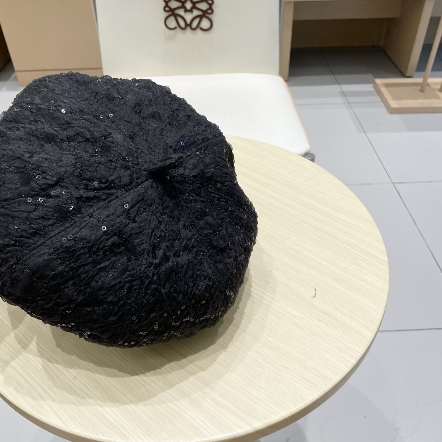  chanel早香奈儿秋款秋亮片蕾丝贝雷帽女时尚日系小香风复古画家帽子网红蓓蕾帽