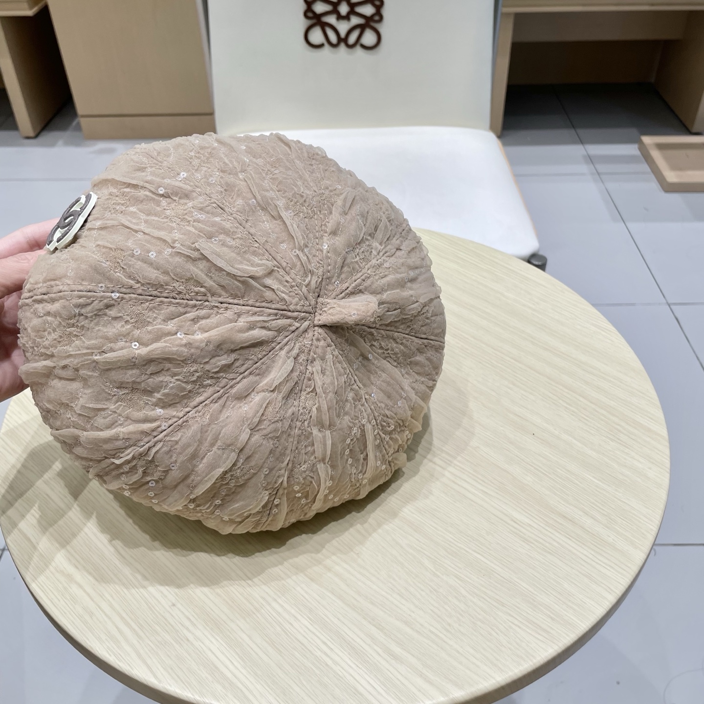  chanel早香奈儿秋款秋亮片蕾丝贝雷帽女时尚日系小香风复古画家帽子网红蓓蕾帽