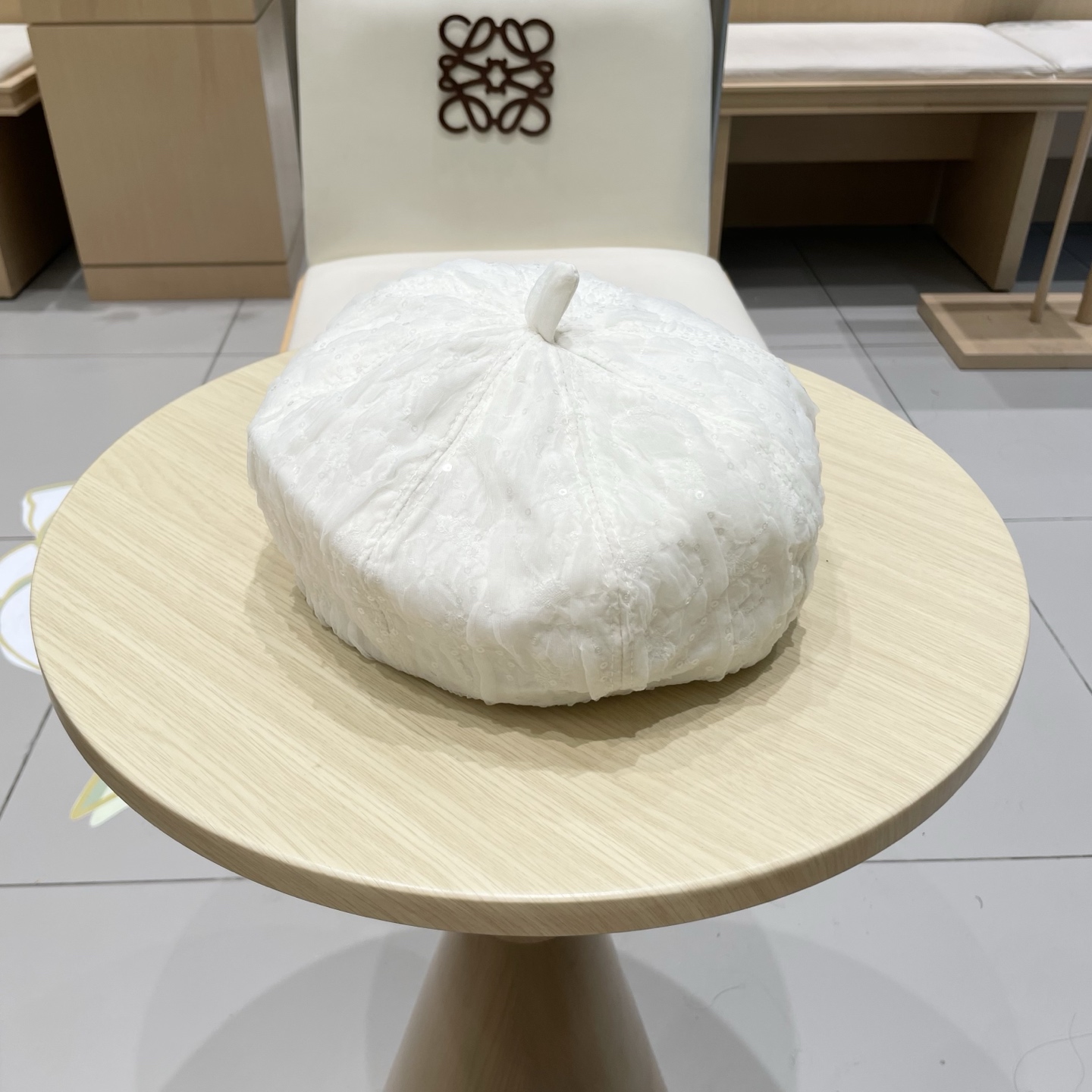  chanel早香奈儿秋款秋亮片蕾丝贝雷帽女时尚日系小香风复古画家帽子网红蓓蕾帽