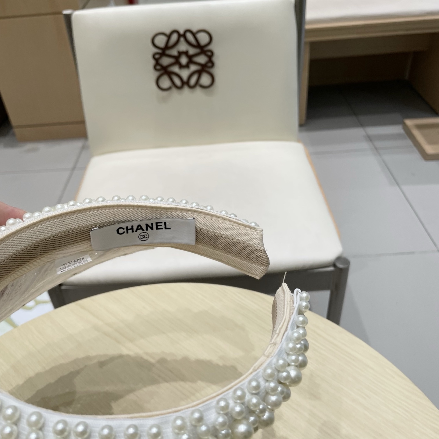  cahnel香奈儿仙女款海边度假蕾丝珍珠空顶防晒帽女名媛气质沙滩防紫外线太阳帽