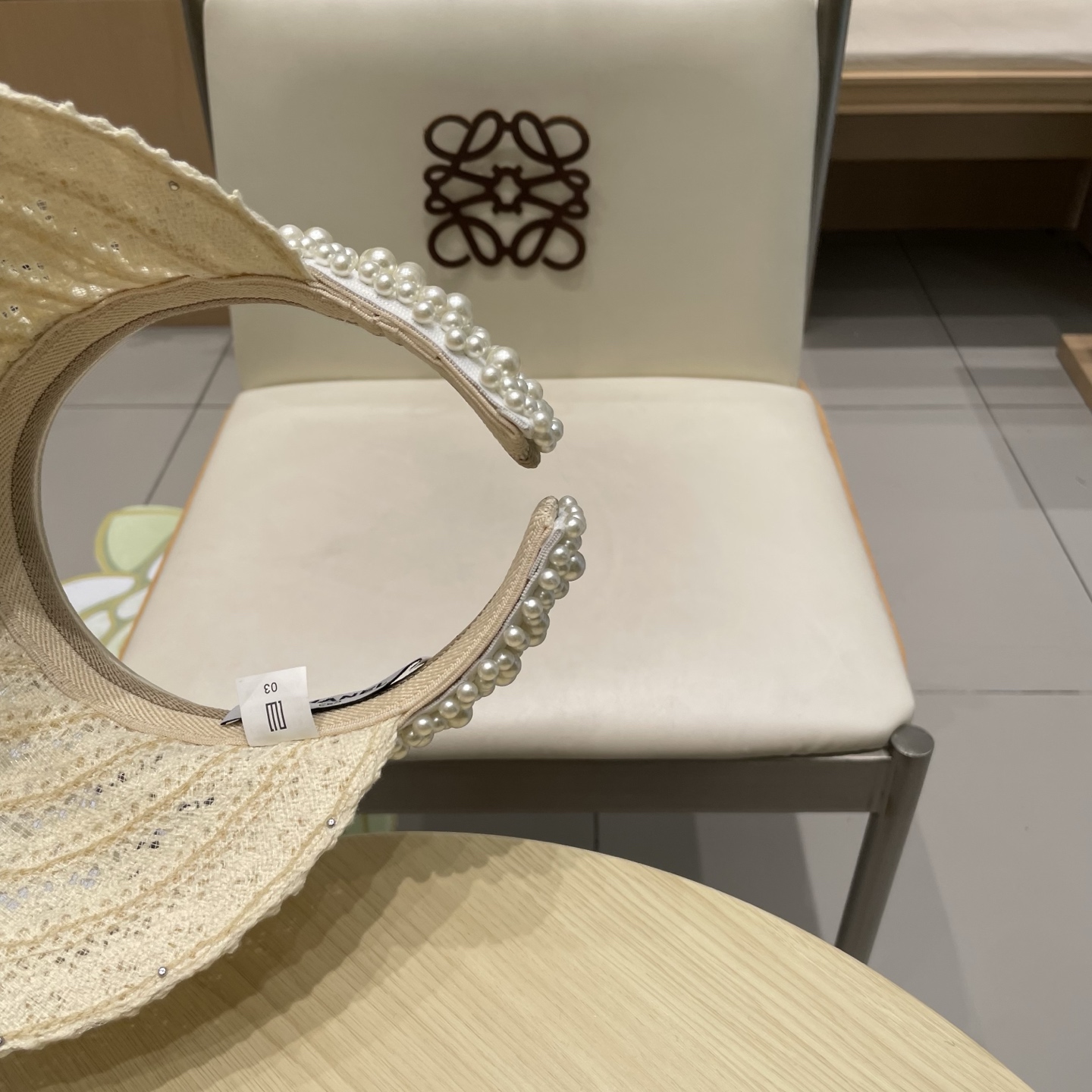  cahnel香奈儿仙女款海边度假蕾丝珍珠空顶防晒帽女名媛气质沙滩防紫外线太阳帽