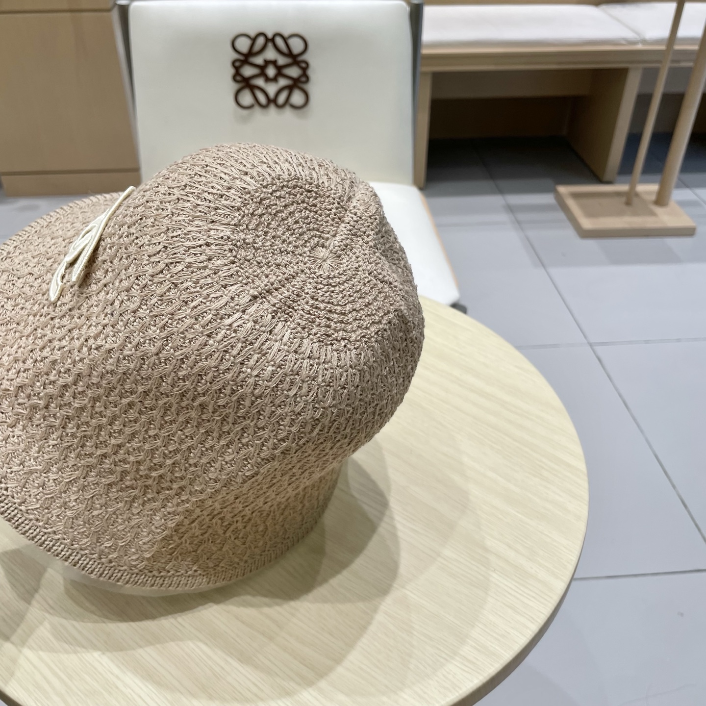 chanel香奈儿高品质日系百搭编织渔夫帽女显脸小透气太阳帽防晒洋气水桶草帽潮