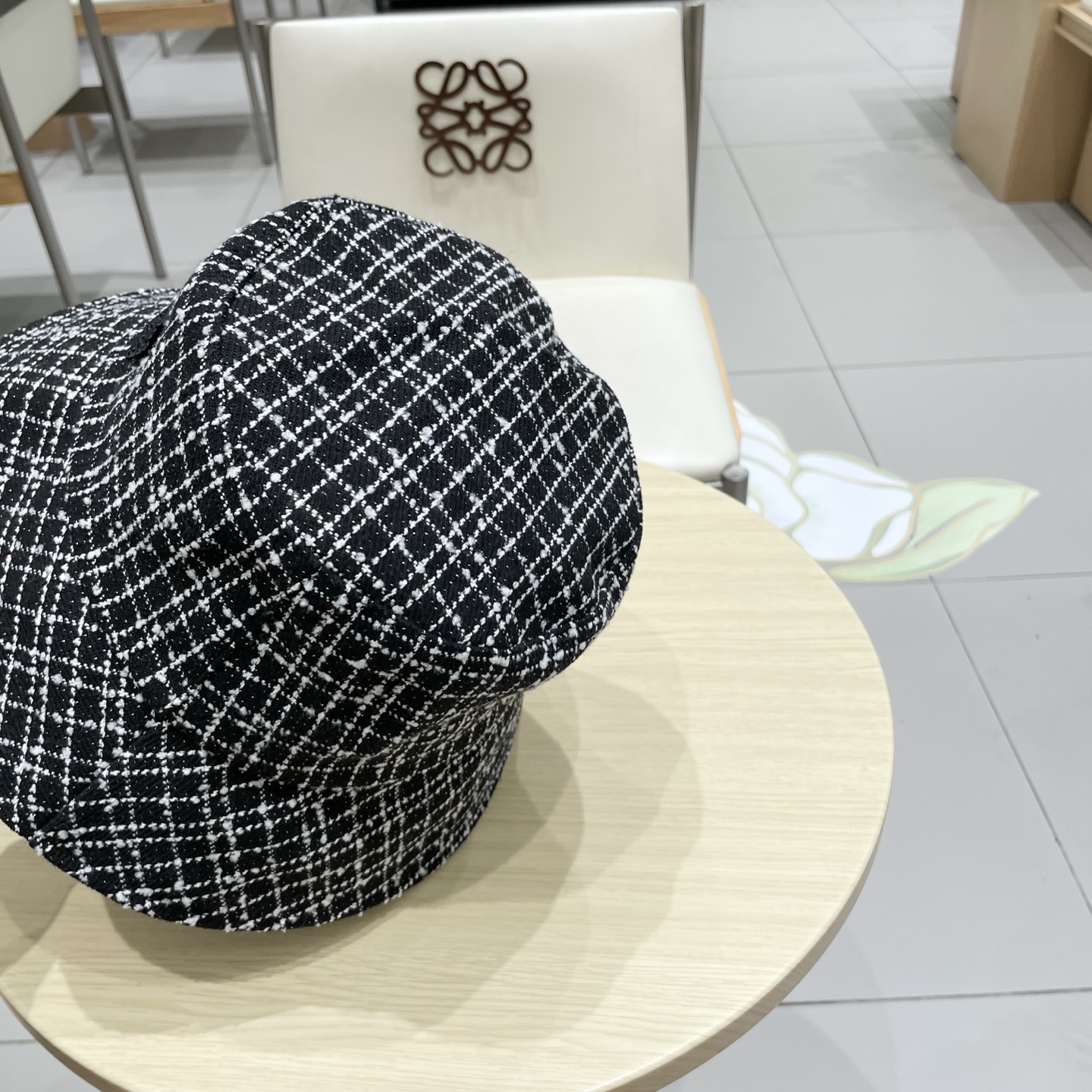  塞琳celine2025秋季新款小香风格纹厚实渔夫帽百搭遮阳显脸小气质淑女盆帽女