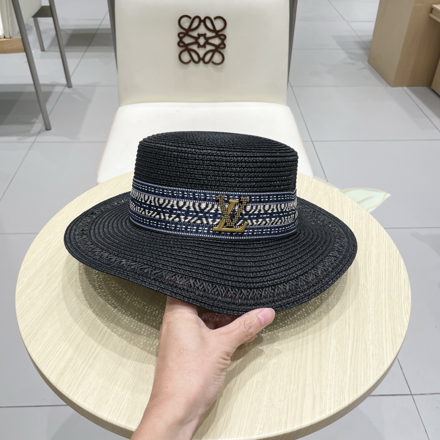  Lv路易威登新款草帽，台湾PP草礼帽 ，高端定制。头围57cm