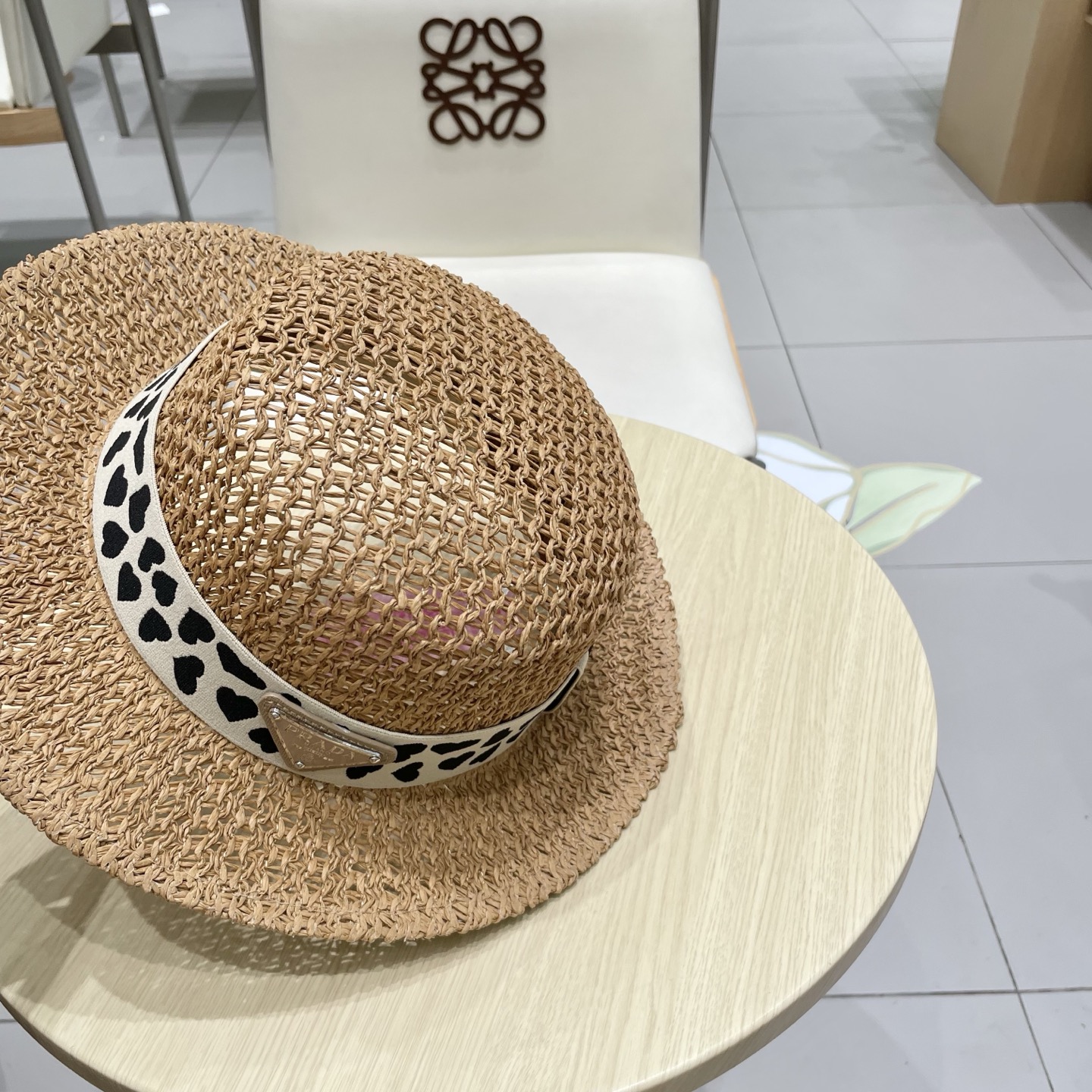  普拉达Prada新款礼帽，遮阳草帽，头围57cm