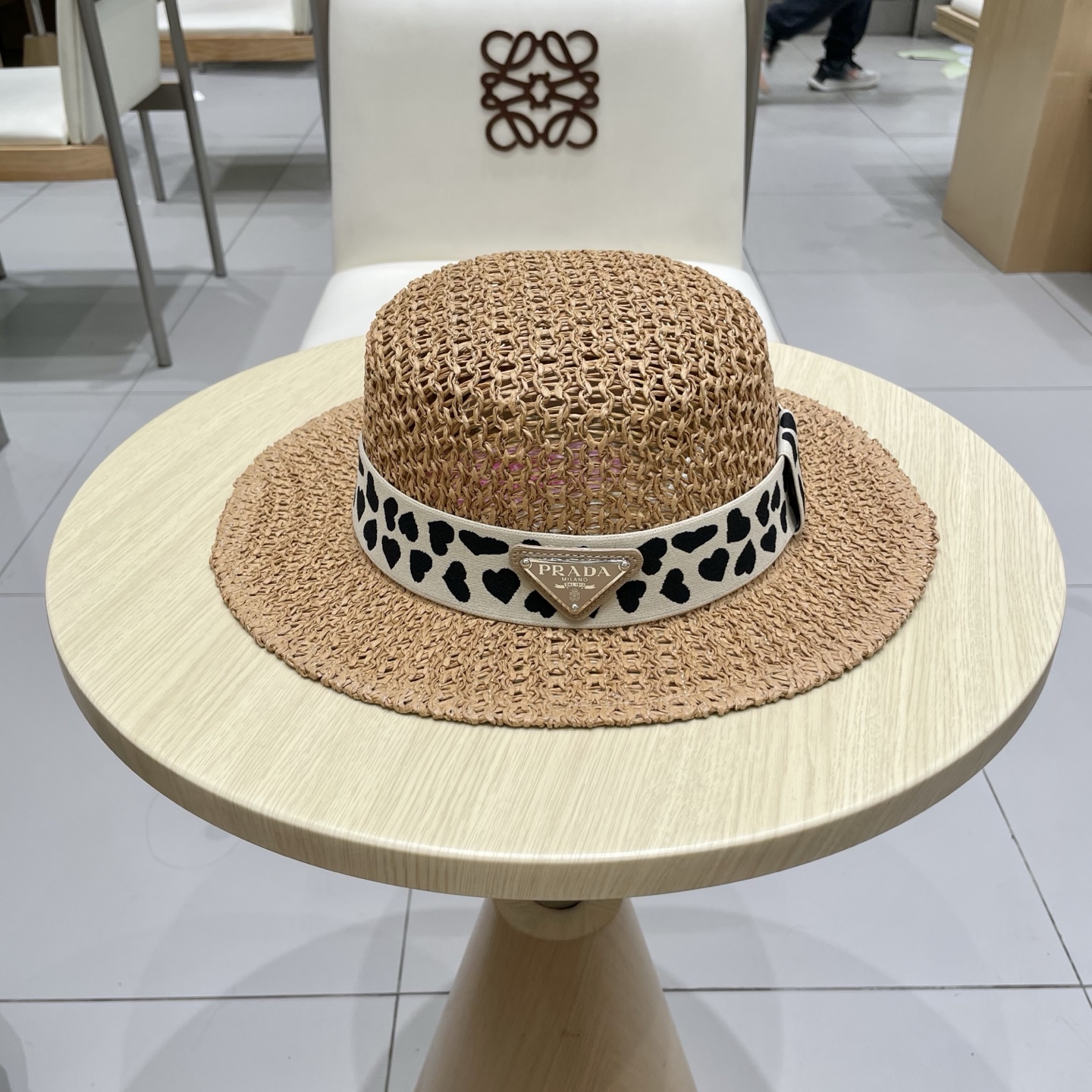  普拉达Prada新款礼帽，遮阳草帽，头围57cm
