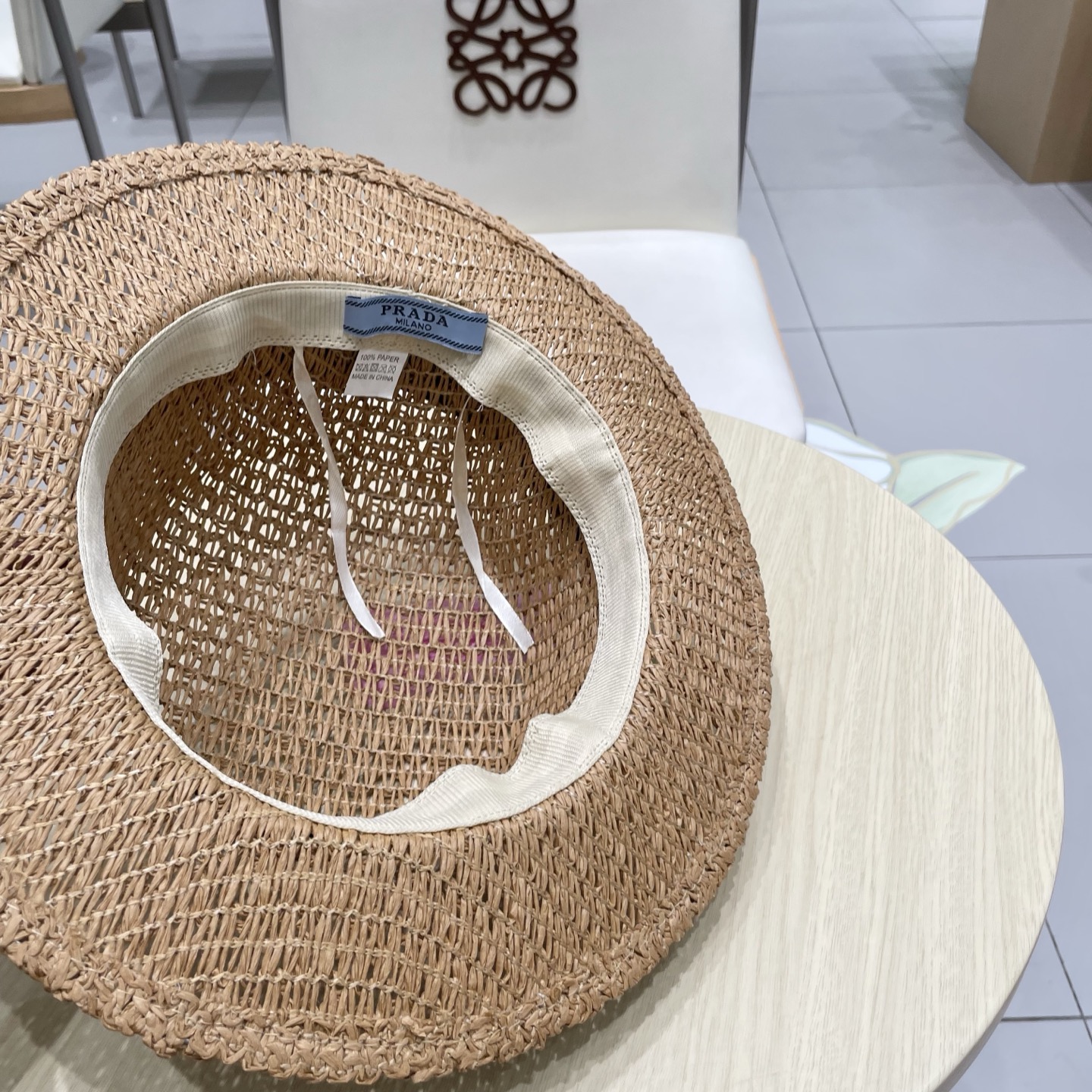  普拉达Prada新款礼帽，遮阳草帽，头围57cm