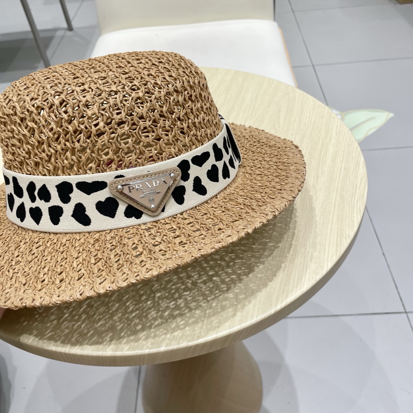 普拉达Prada新款礼帽，遮阳草帽，头围57cm