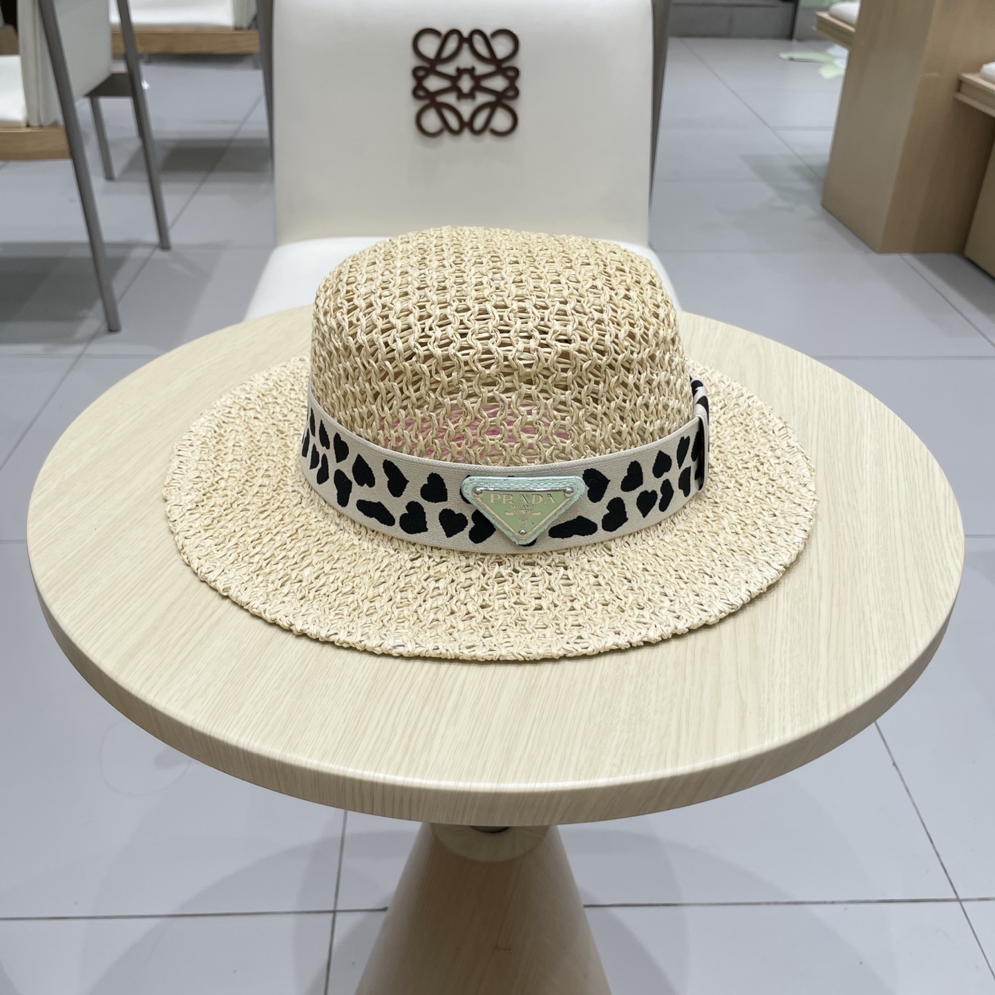  普拉达Prada新款礼帽，遮阳草帽，头围57cm
