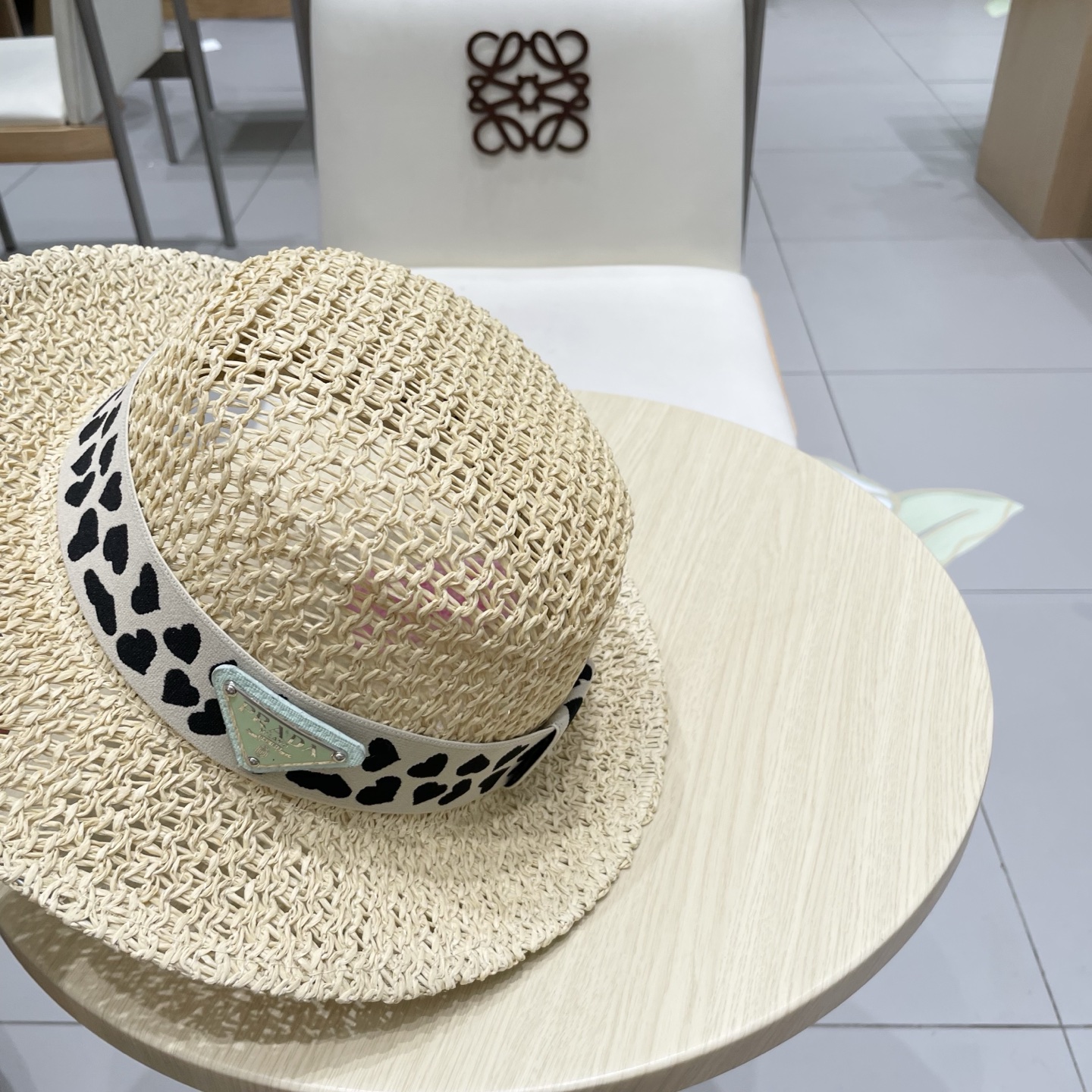  普拉达Prada新款礼帽，遮阳草帽，头围57cm