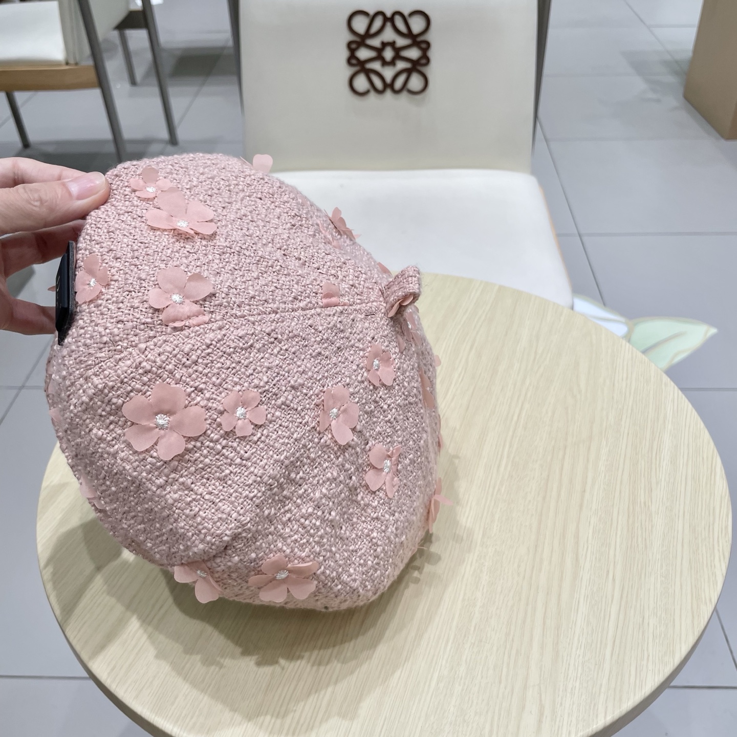  DIOR迪奥2025秋冬季新款纯色花朵贝雷帽子女ins时尚百搭气质显脸小蓓蕾帽