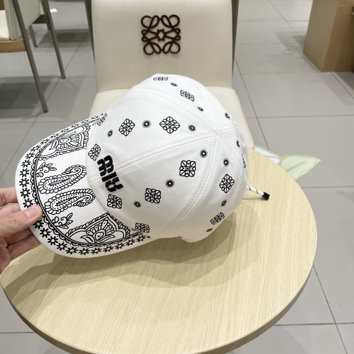  缪缪miumiu官方棒球帽、帆布帽，头围可调