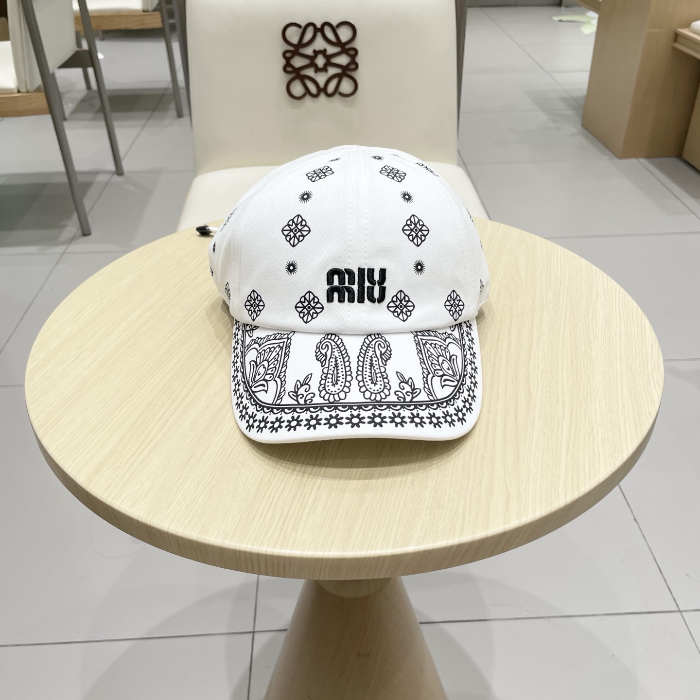  缪缪miumiu官方棒球帽、帆布帽，头围可调