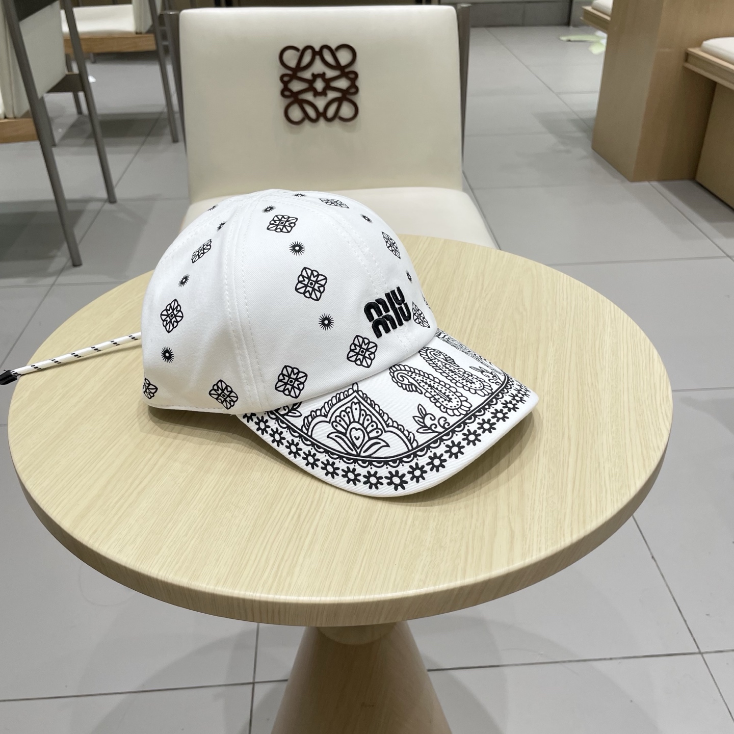  缪缪miumiu官方棒球帽、帆布帽，头围可调