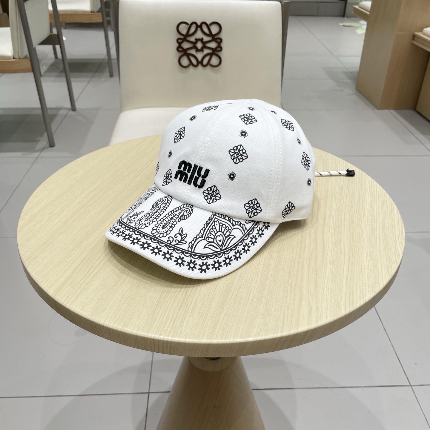  缪缪miumiu官方棒球帽、帆布帽，头围可调