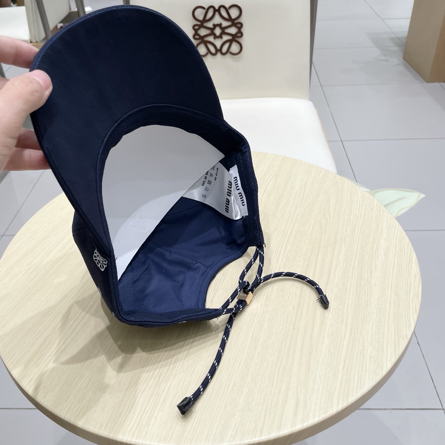  缪缪miumiu官方棒球帽、帆布帽，头围可调