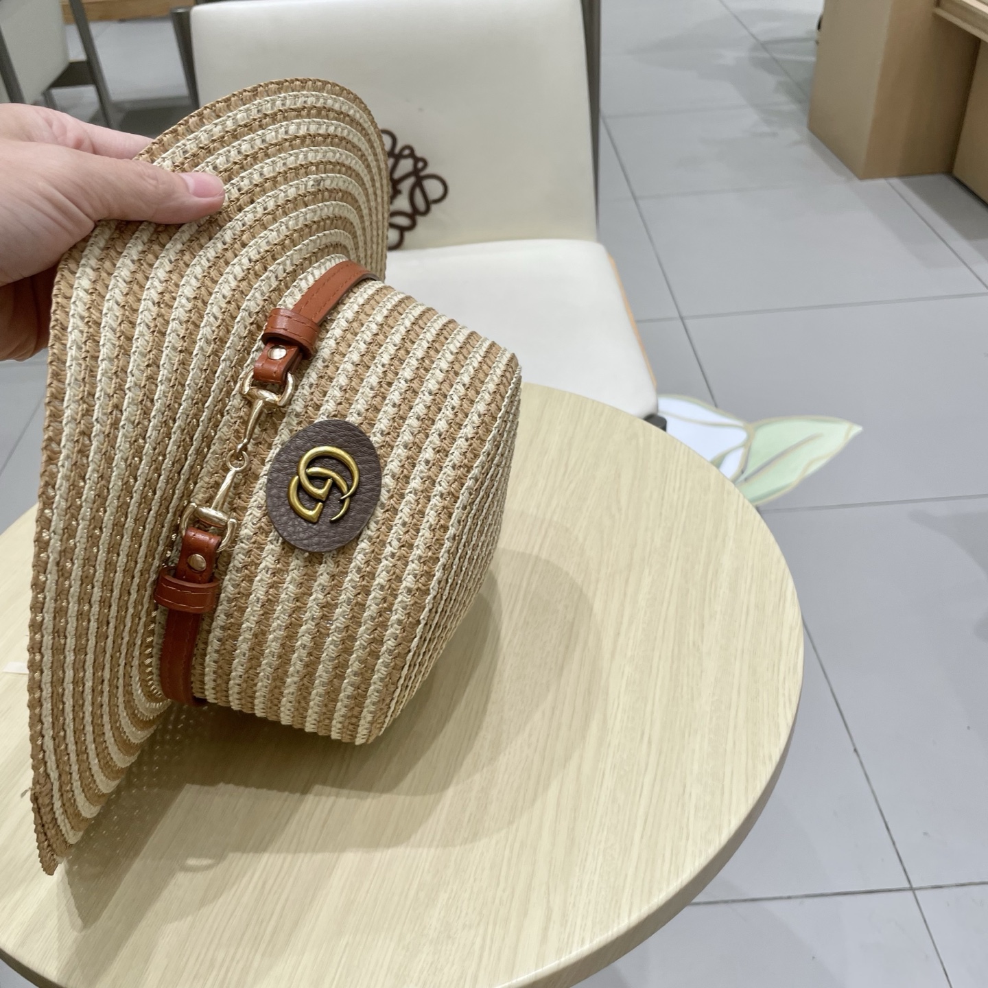  Gucci古奇2025新款草帽，名媛风遮阳帽，，旅游出街必备