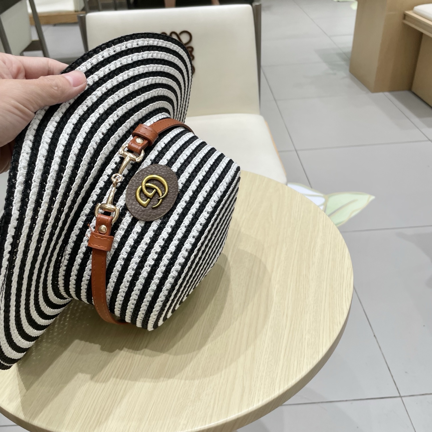  Gucci古奇2025新款草帽，名媛风遮阳帽，，旅游出街必备