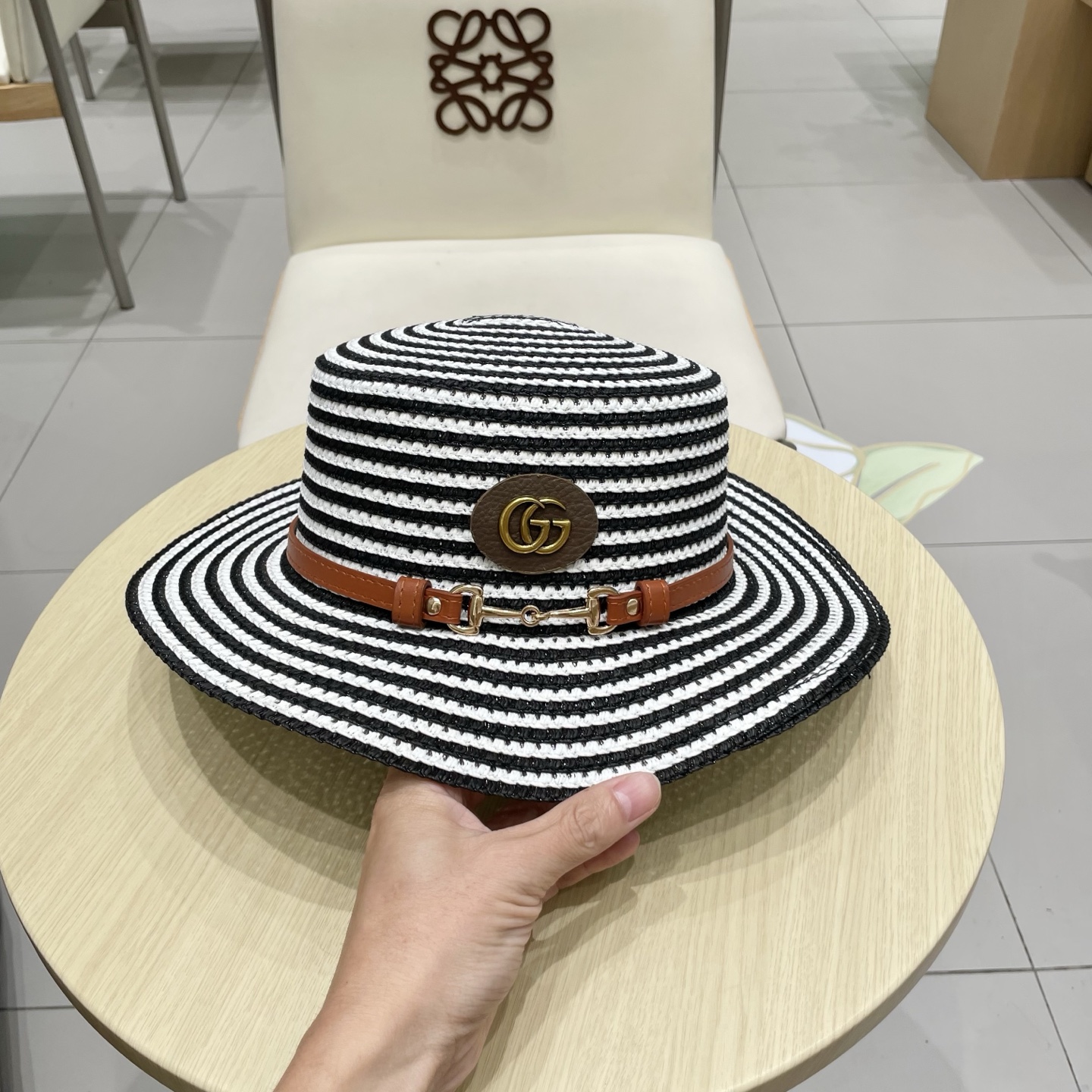  Gucci古奇2025新款草帽，名媛风遮阳帽，，旅游出街必备