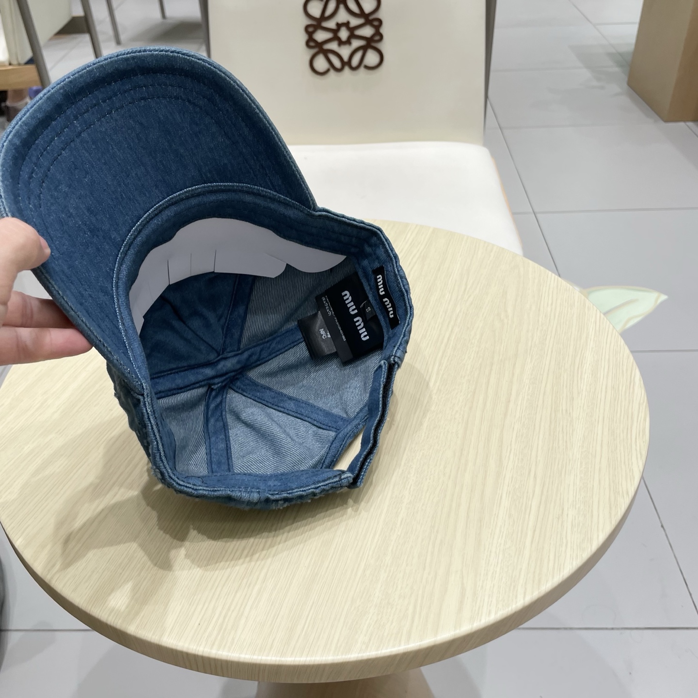   【Miumiu缪缪】新款牛仔订单款刺绣棒球帽🧢大牌款超好搭配，赶紧入手！