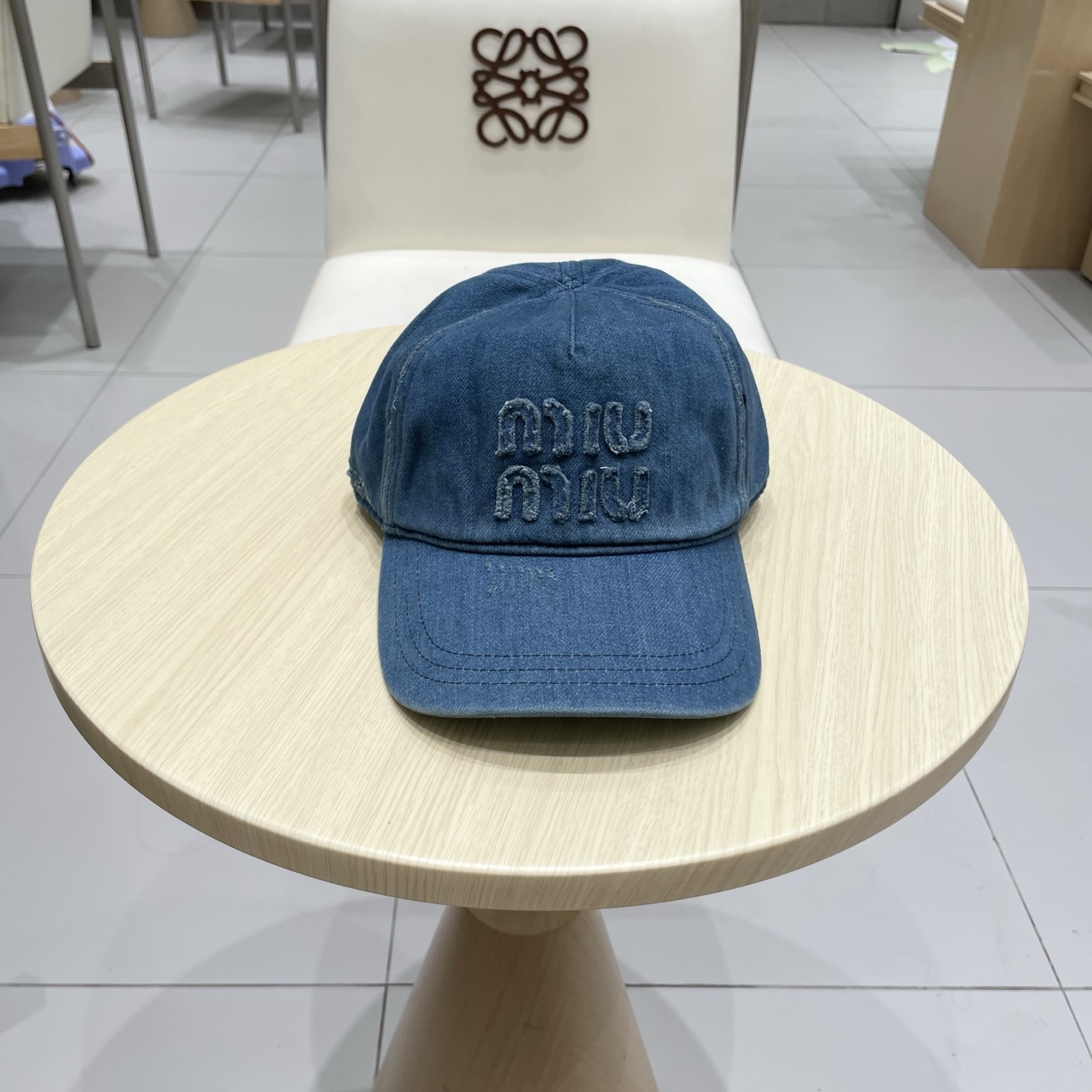   【Miumiu缪缪】新款牛仔订单款刺绣棒球帽🧢大牌款超好搭配，赶紧入手！