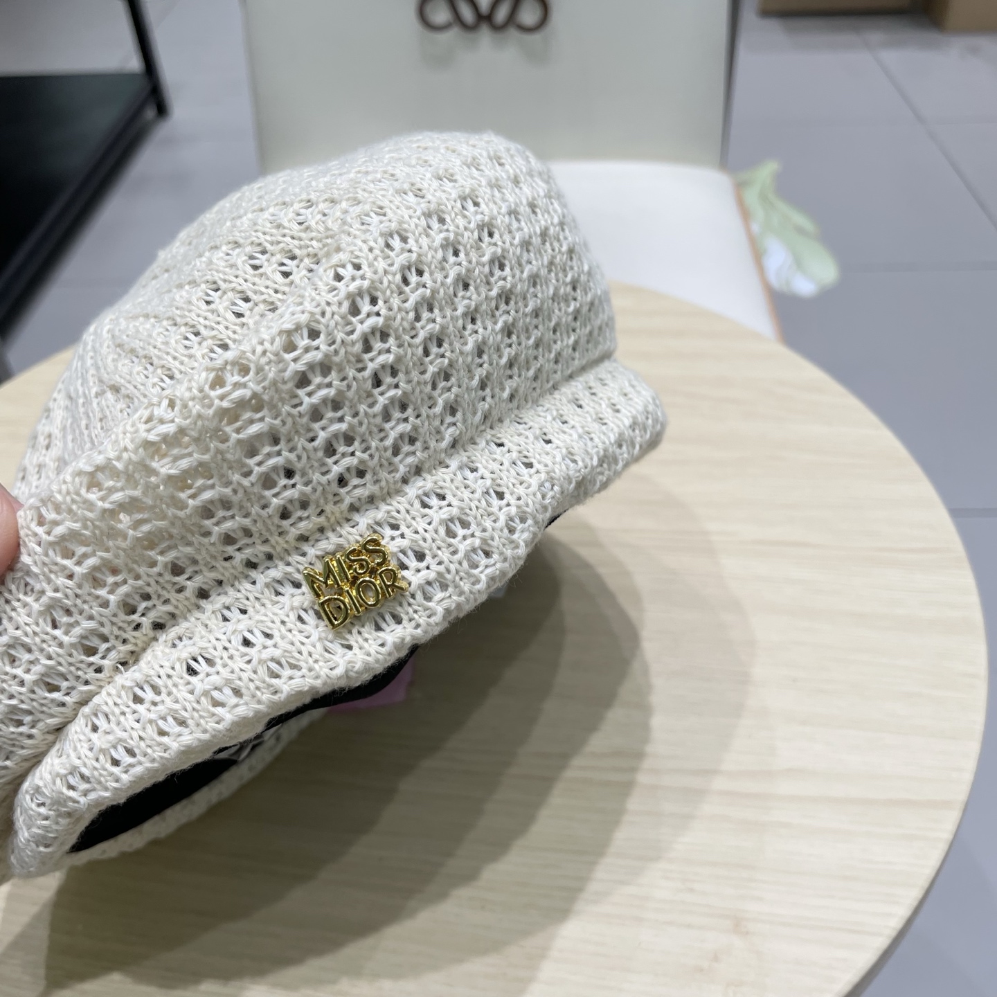  DIOR迪奥定型压皱贝雷帽春夏薄款透气复古画家帽百搭显脸小蓓蕾帽子女