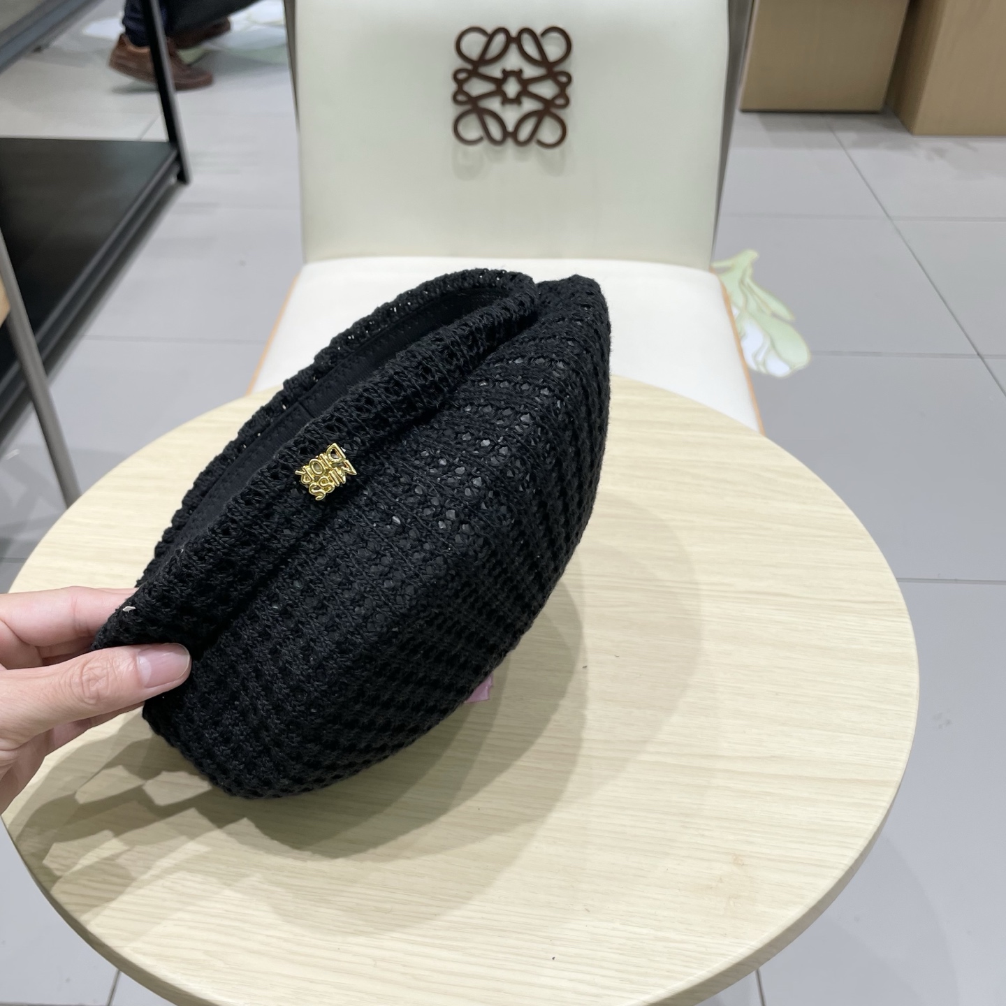  DIOR迪奥定型压皱贝雷帽春夏薄款透气复古画家帽百搭显脸小蓓蕾帽子女