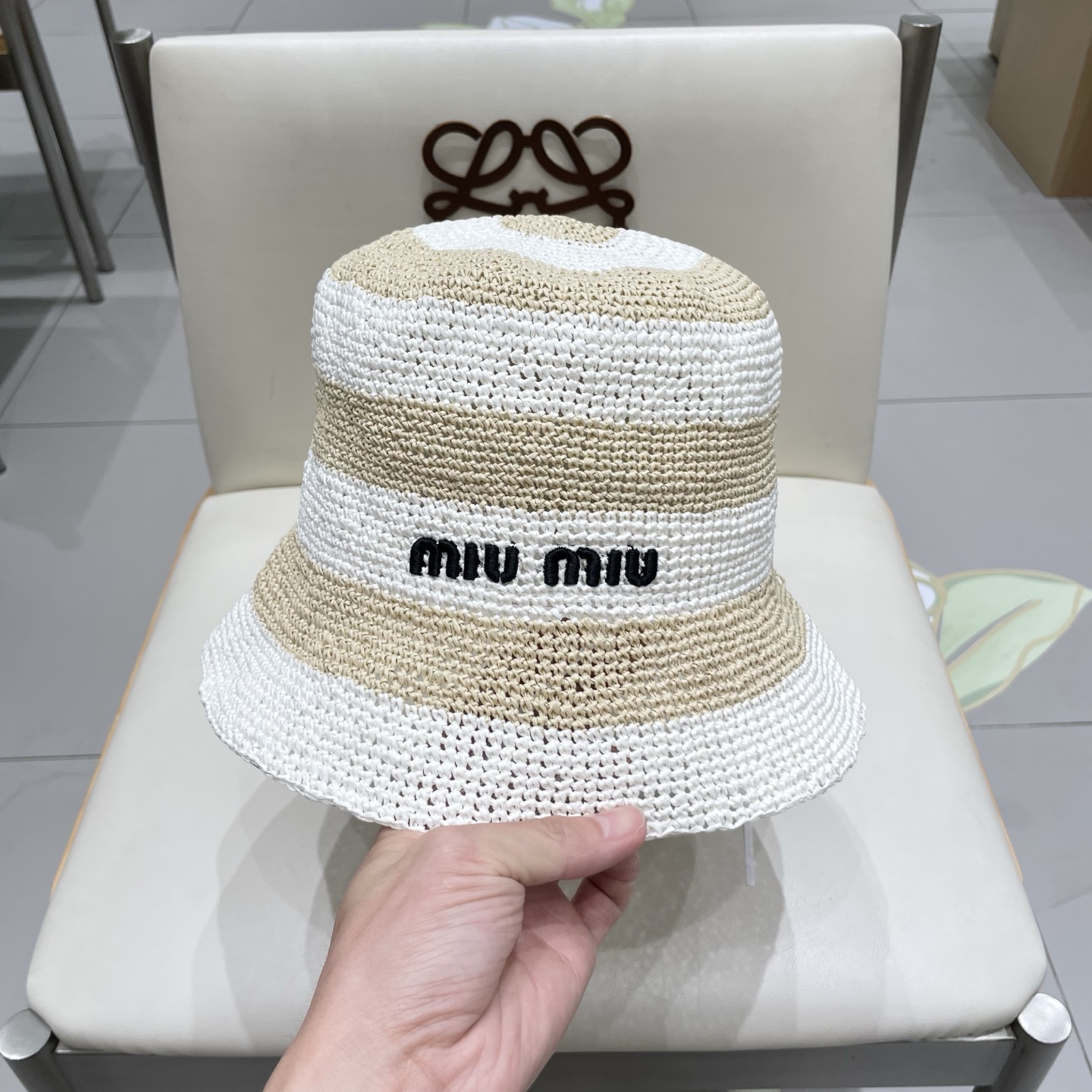  MIUMIU 渔夫帽 女士标志刺绣