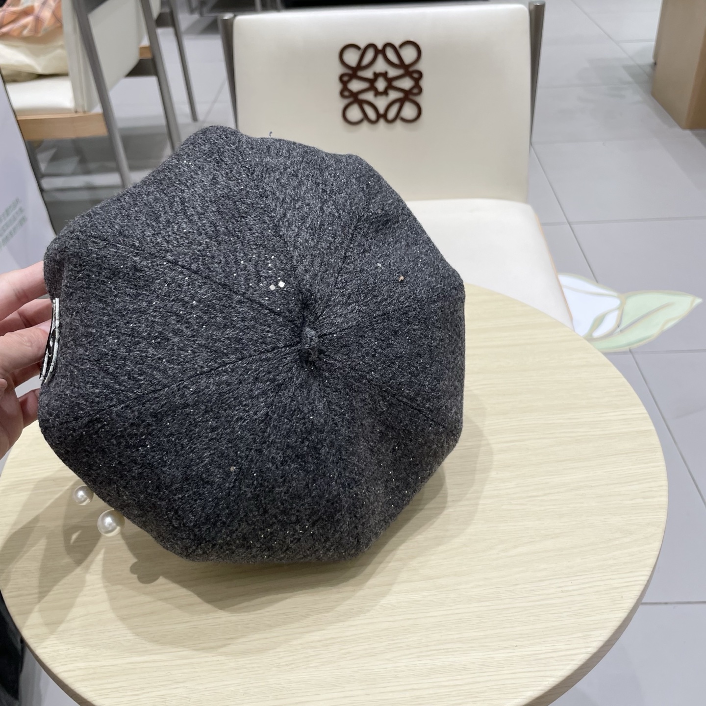  chanel香奈儿珍珠气质贝雷帽女秋冬款透气百搭复古时尚画家帽