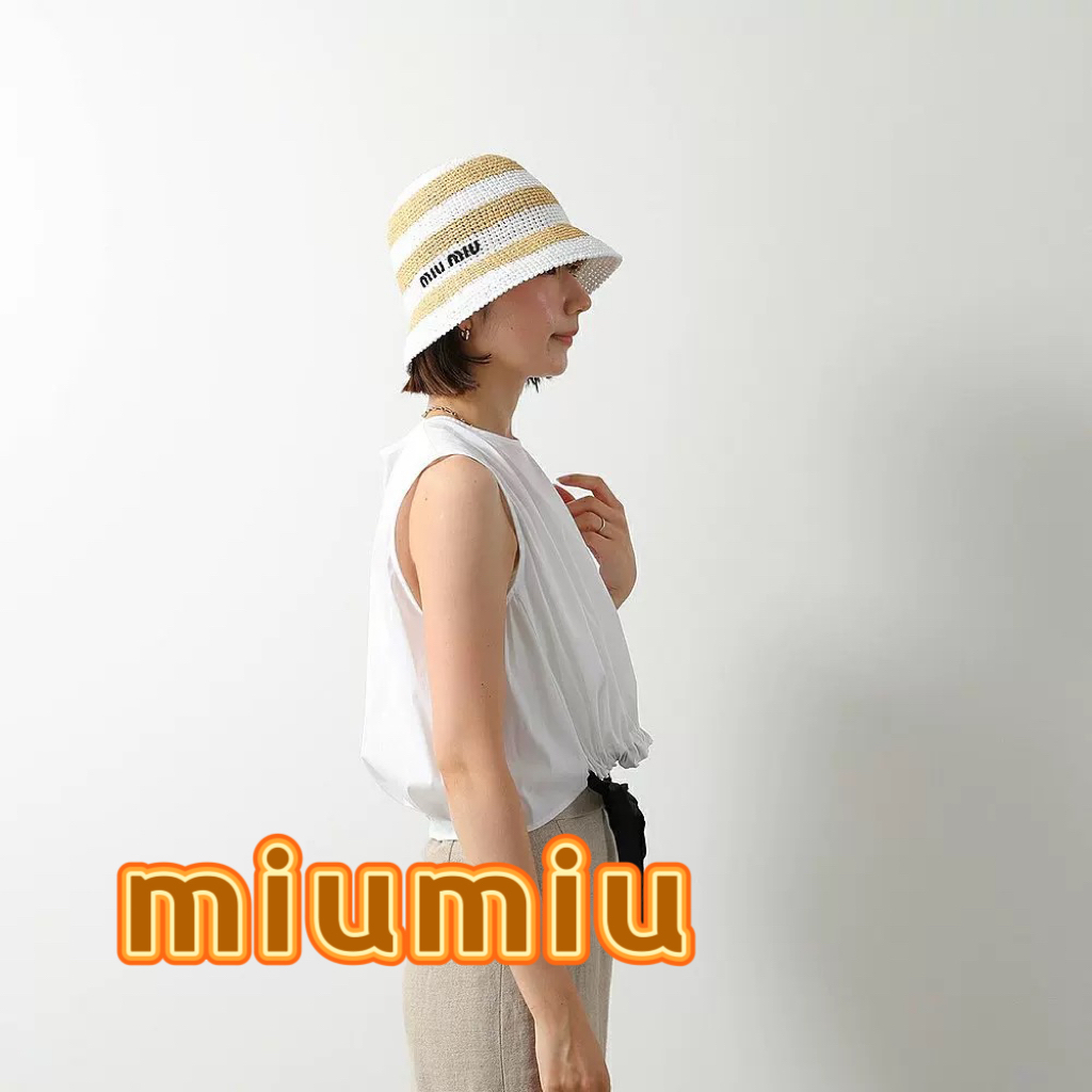  MIUMIU 渔夫帽 女士标志刺绣