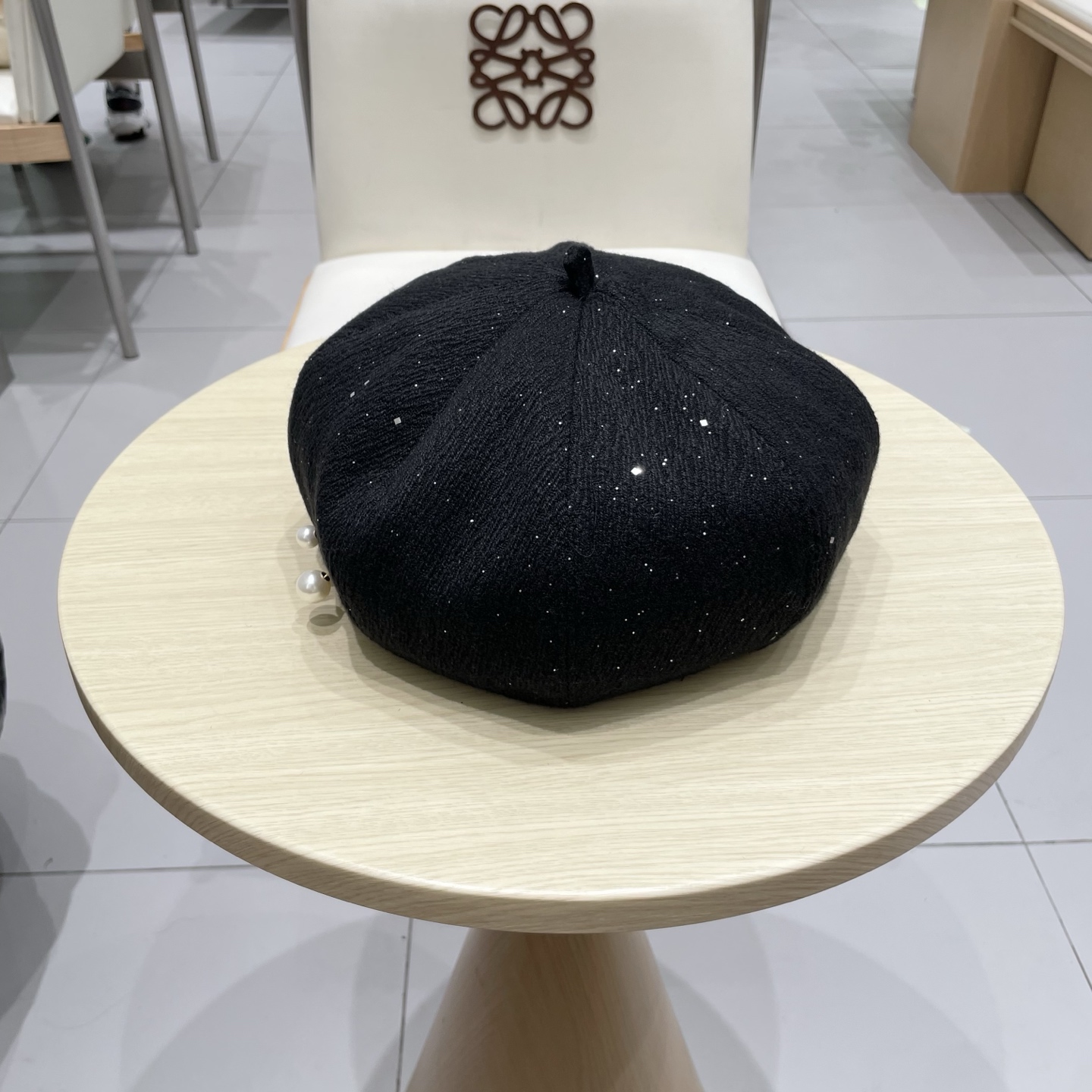  chanel香奈儿珍珠气质贝雷帽女秋冬款透气百搭复古时尚画家帽