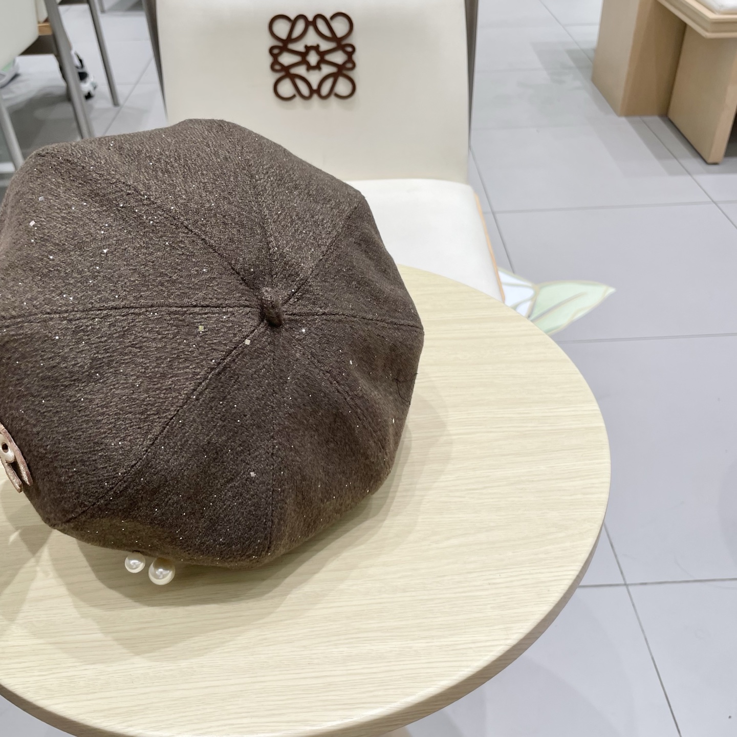  chanel香奈儿珍珠气质贝雷帽女秋冬款透气百搭复古时尚画家帽