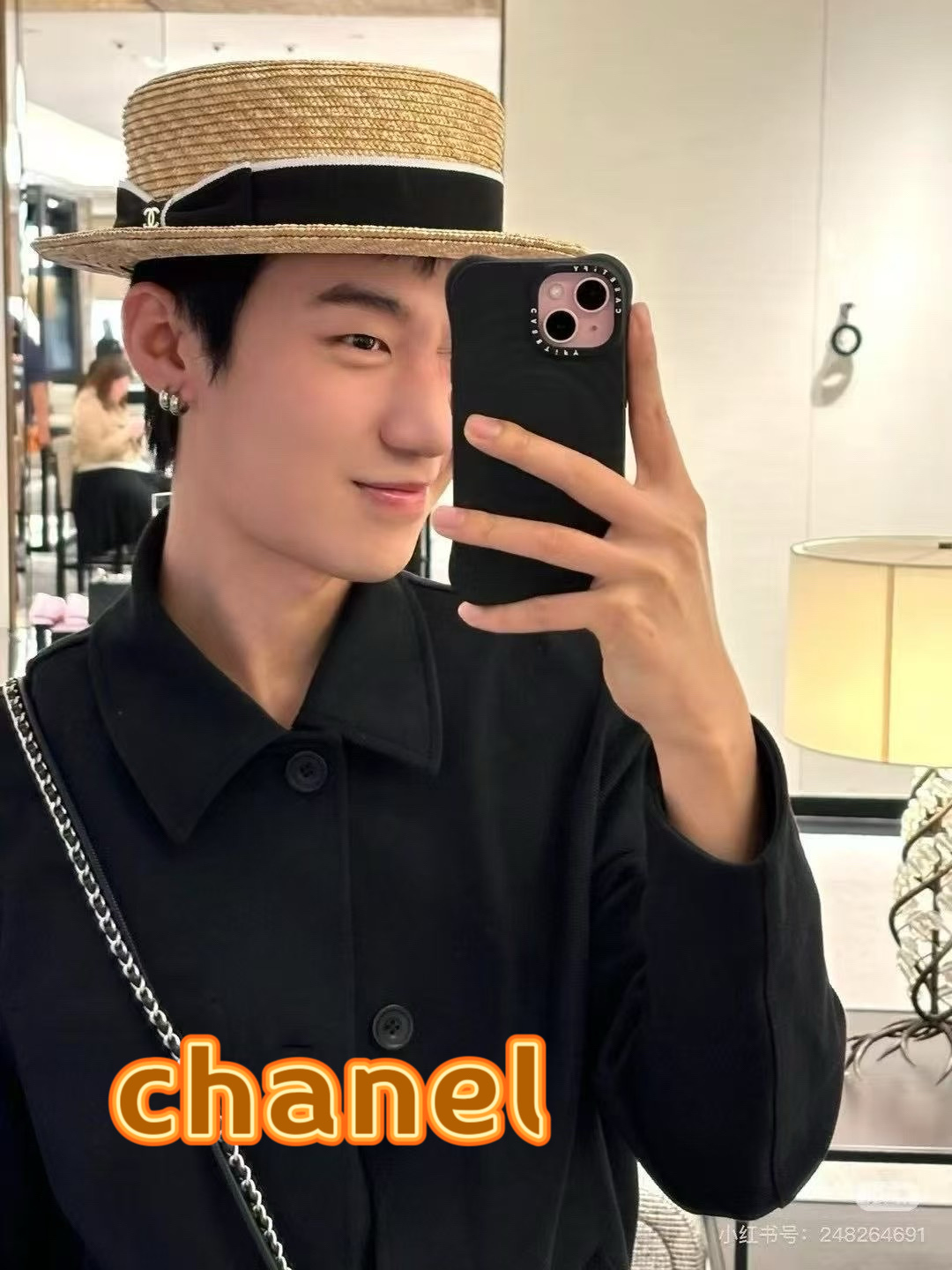  chanel香奈儿麦秆草帽平顶沙滩夏天海边出游防晒遮阳帽夏季百搭时尚度假渔夫帽